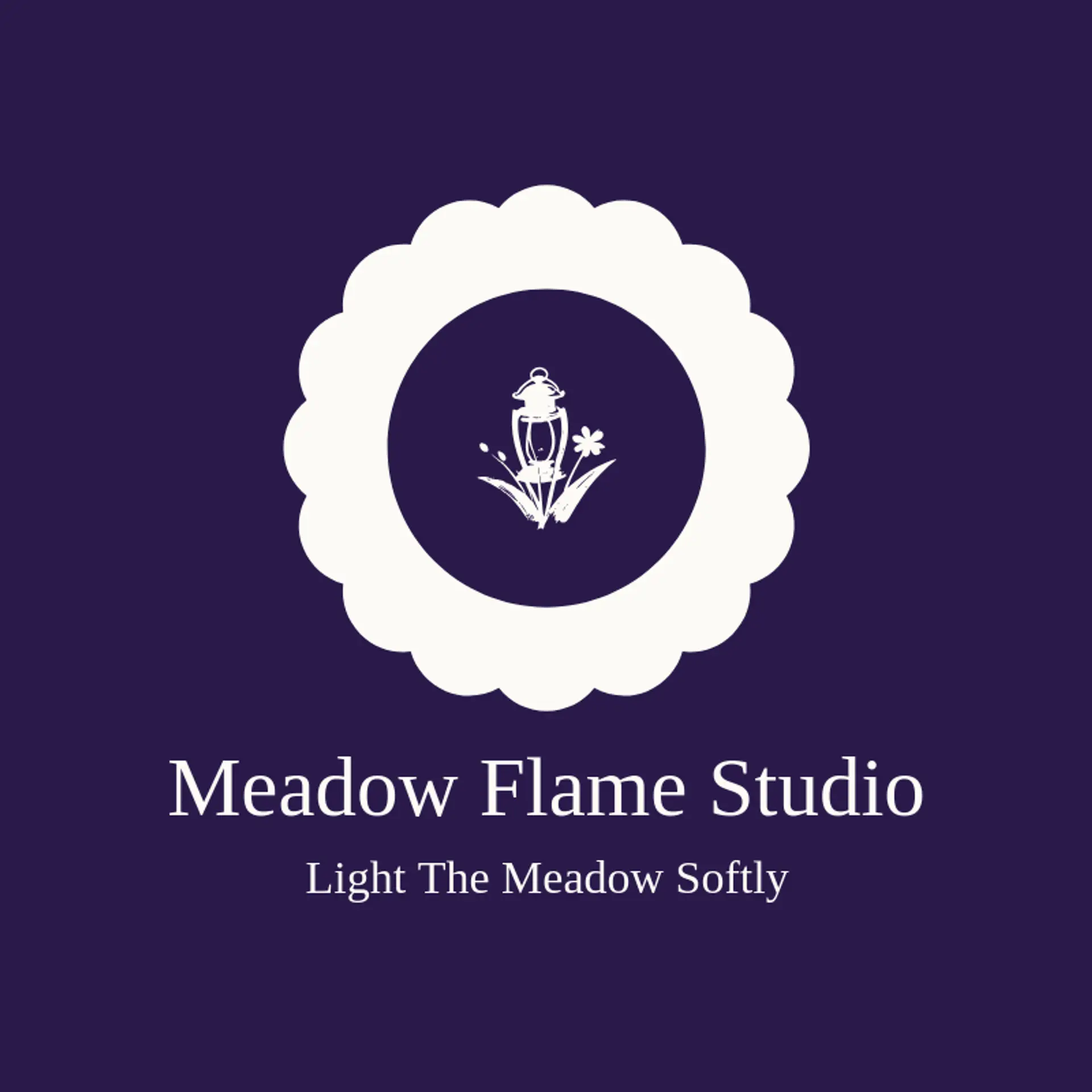 Meadow Flame Studio logo for lantern