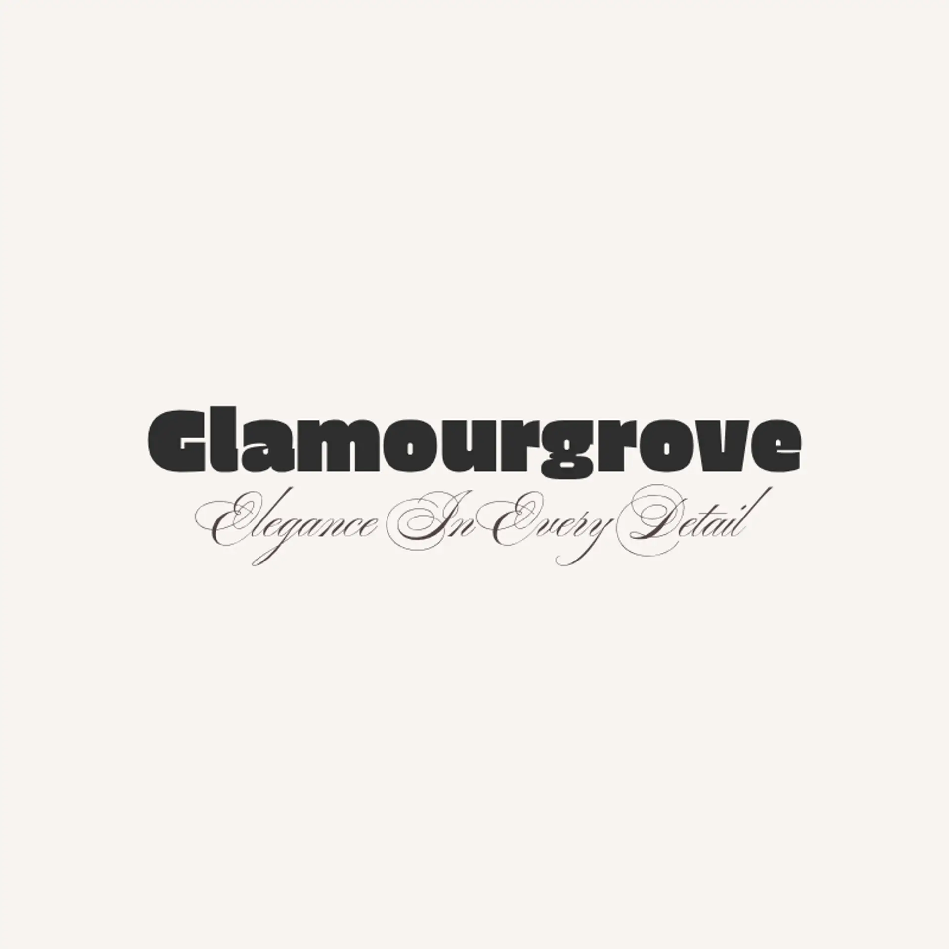 GlamourGrove logo for fashion accessories