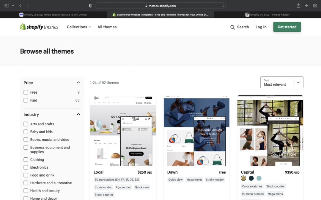 Source: Shopify Themes