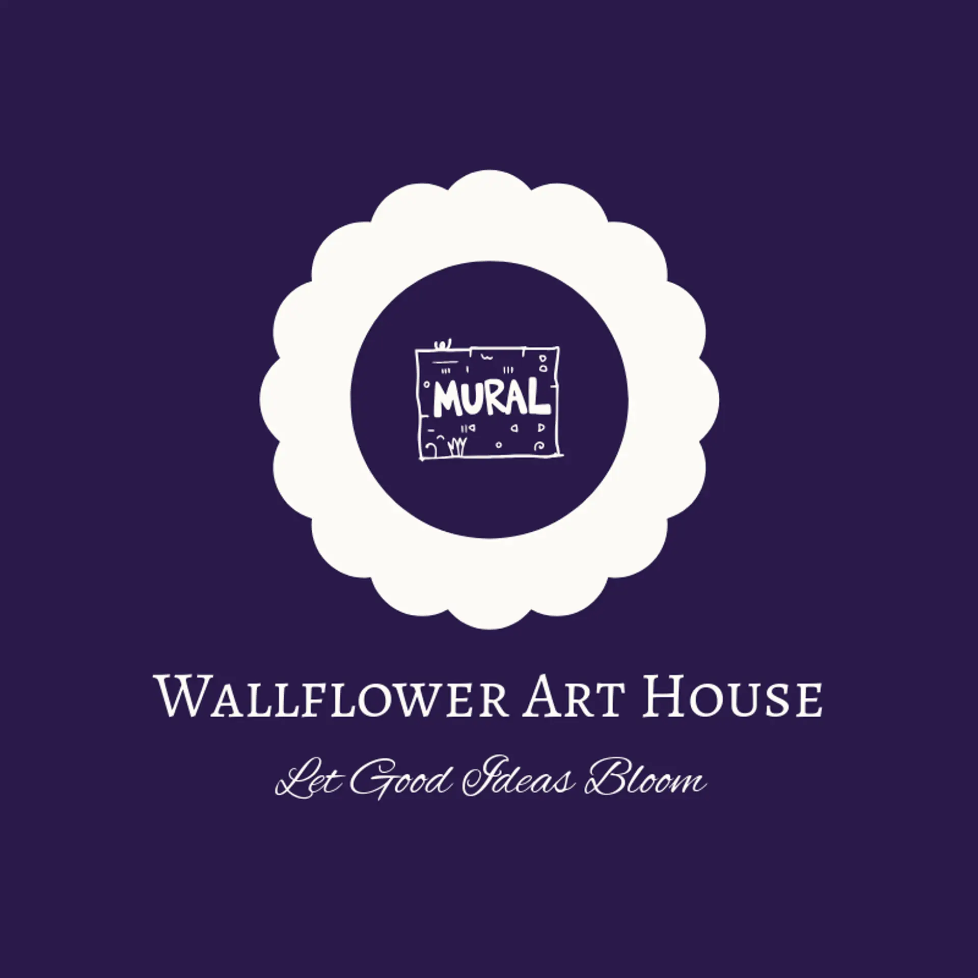 Wallflower Art House logo for mural