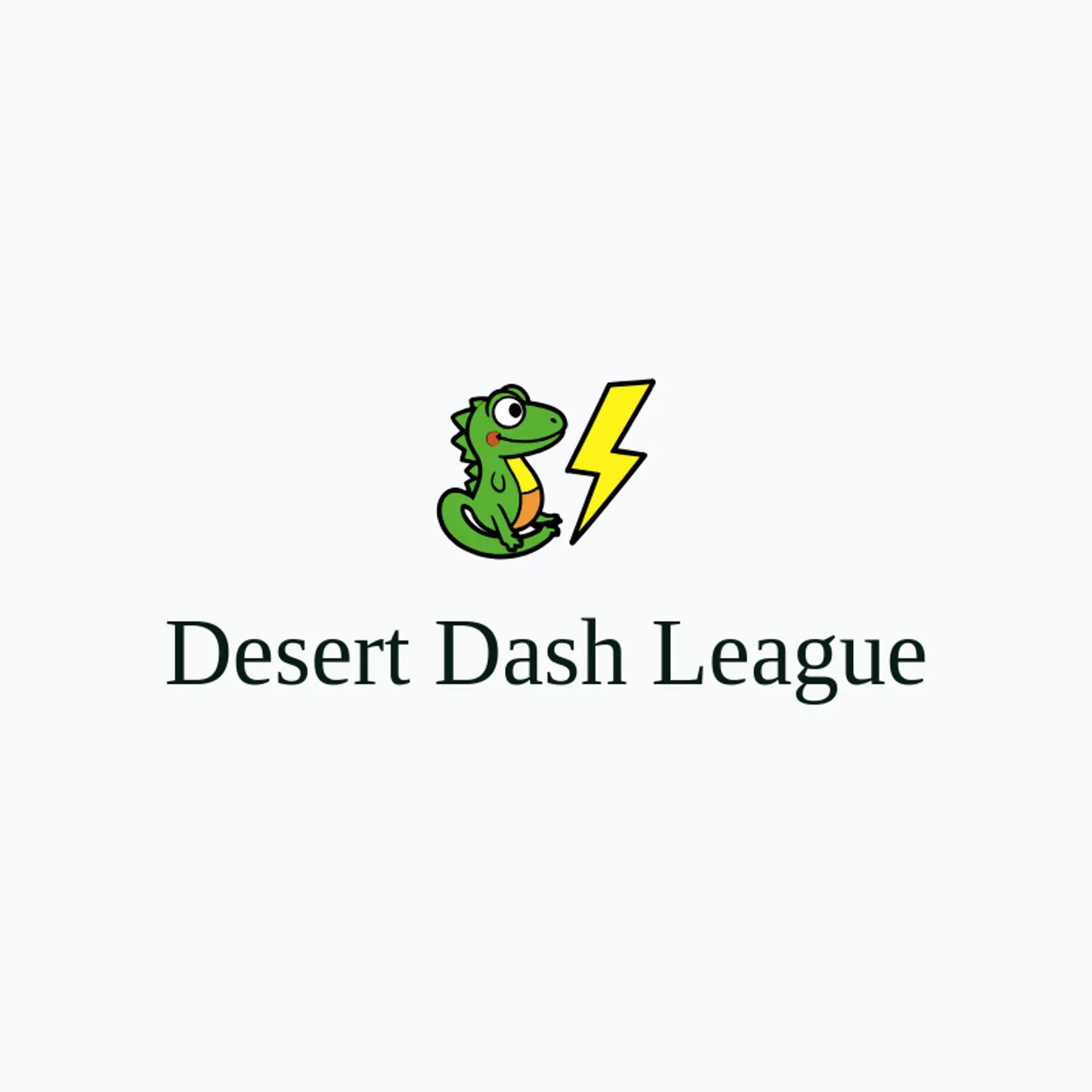 Desert Dash League logo for lizard