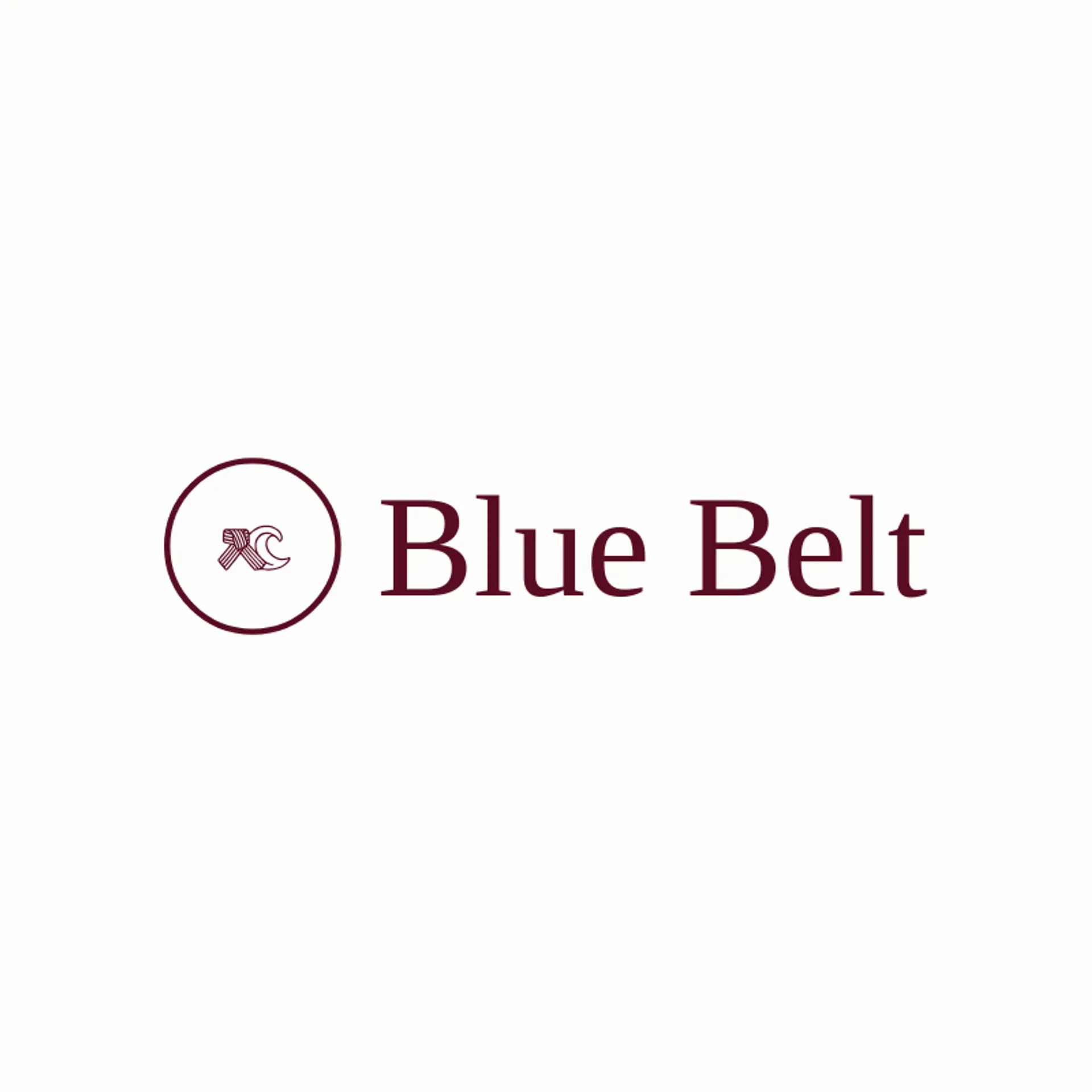Blue Belt logo for karate