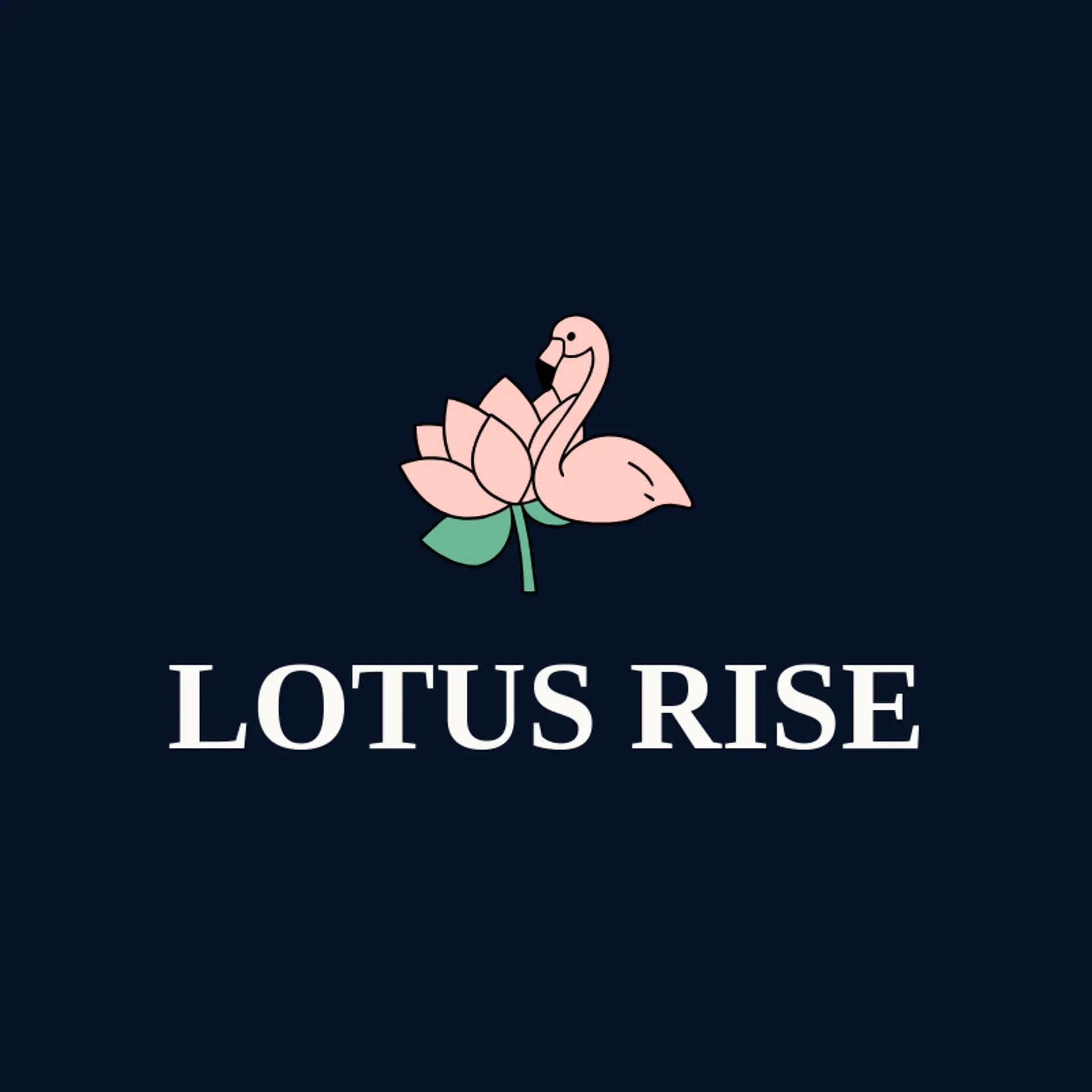 Lotus Rise logo for flamingo