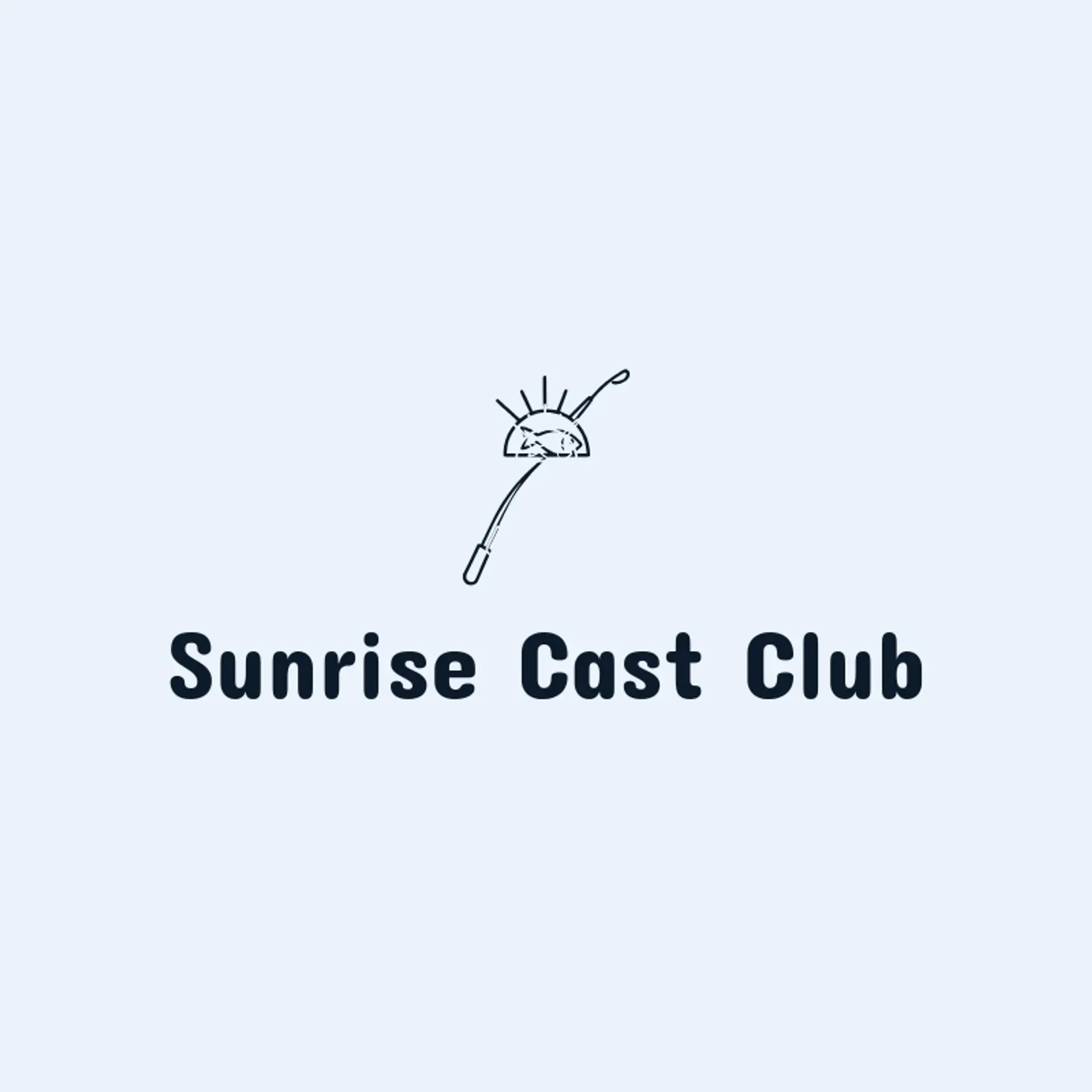 Sunrise Cast Club logo for fishing