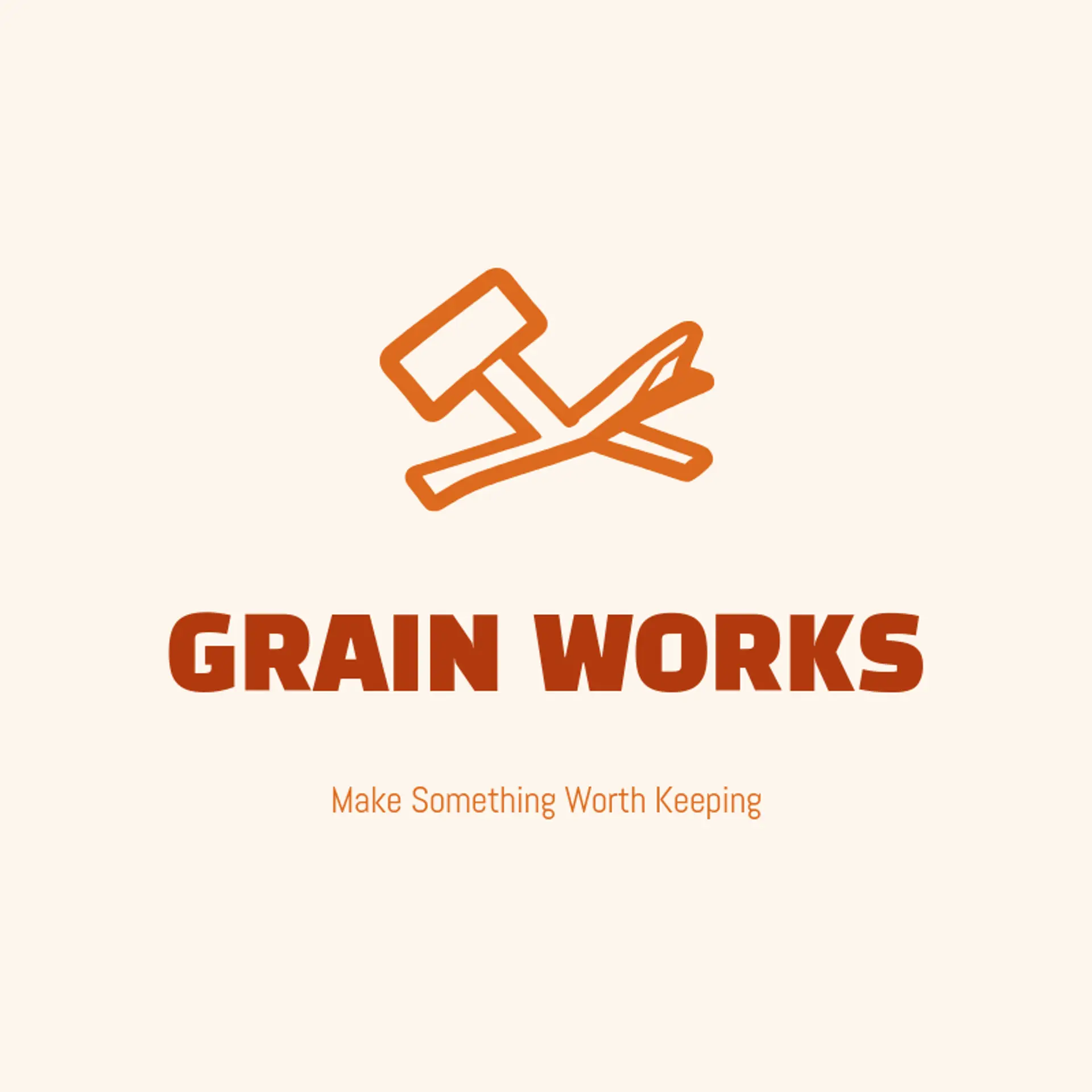 Grain Works logo for wood