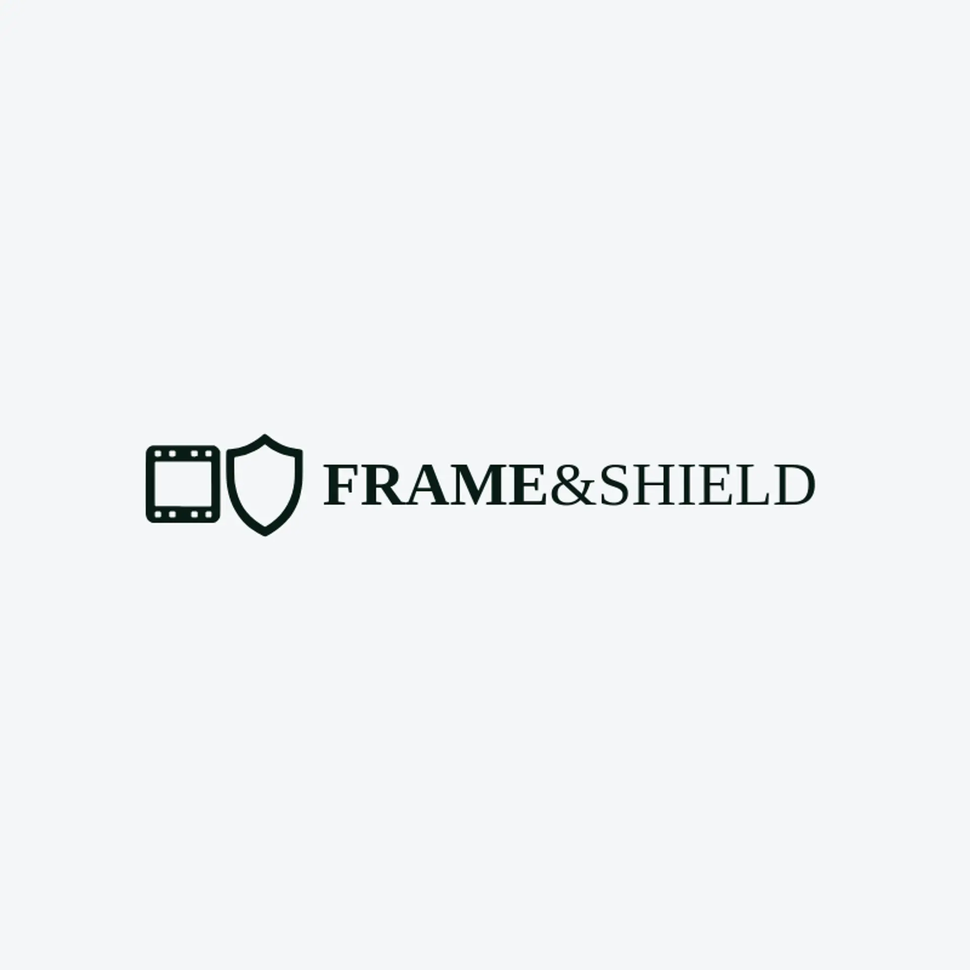 Frame & Shield logo for photo