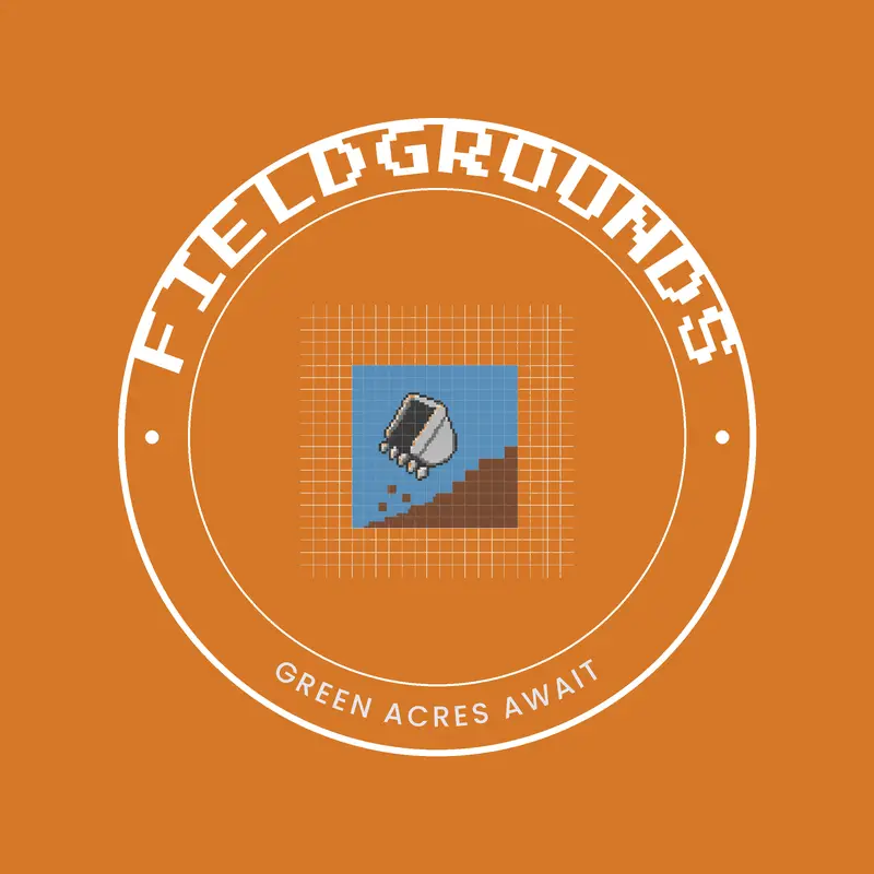Excavator and terrain landscaping logo