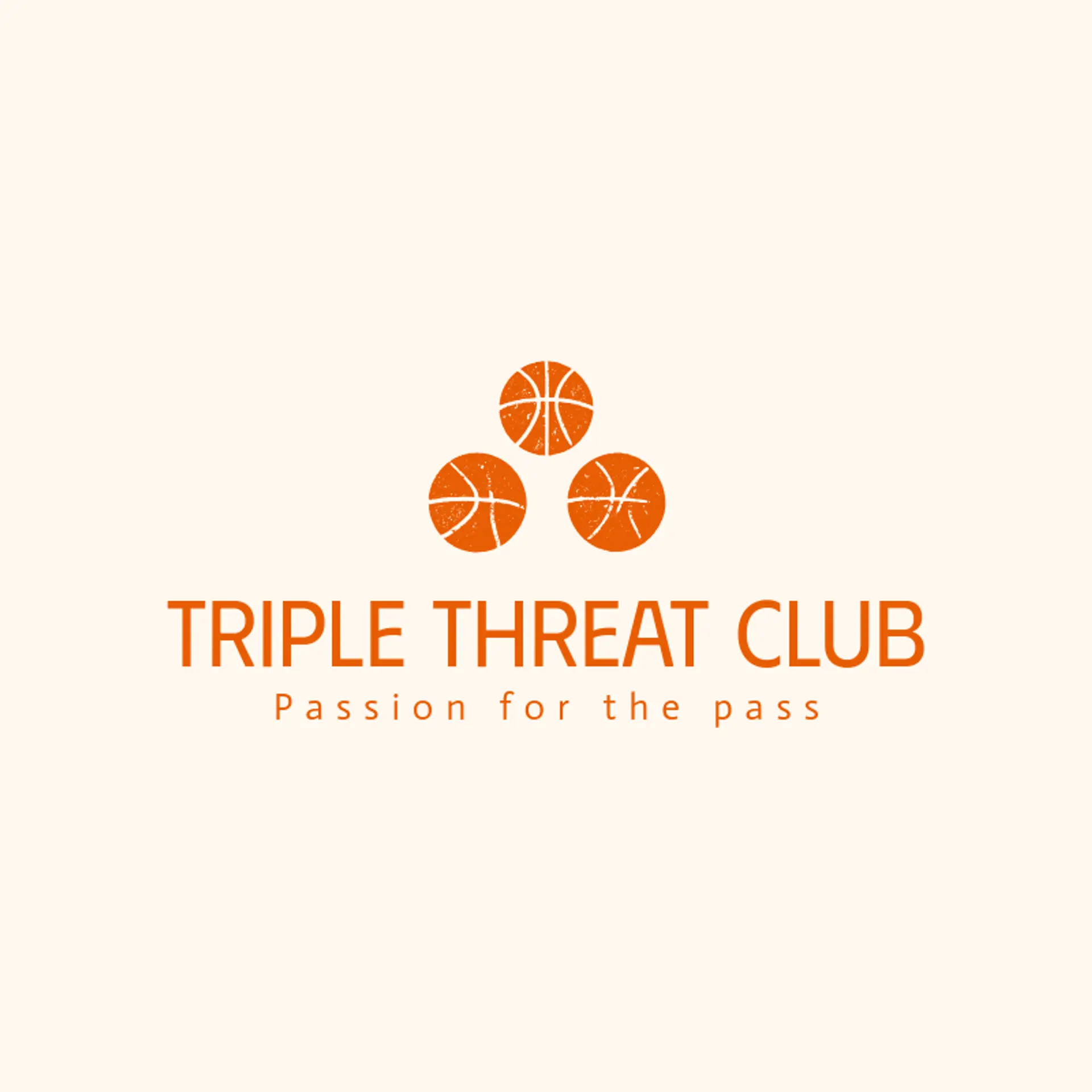 Triple Threat Club logo for basketball