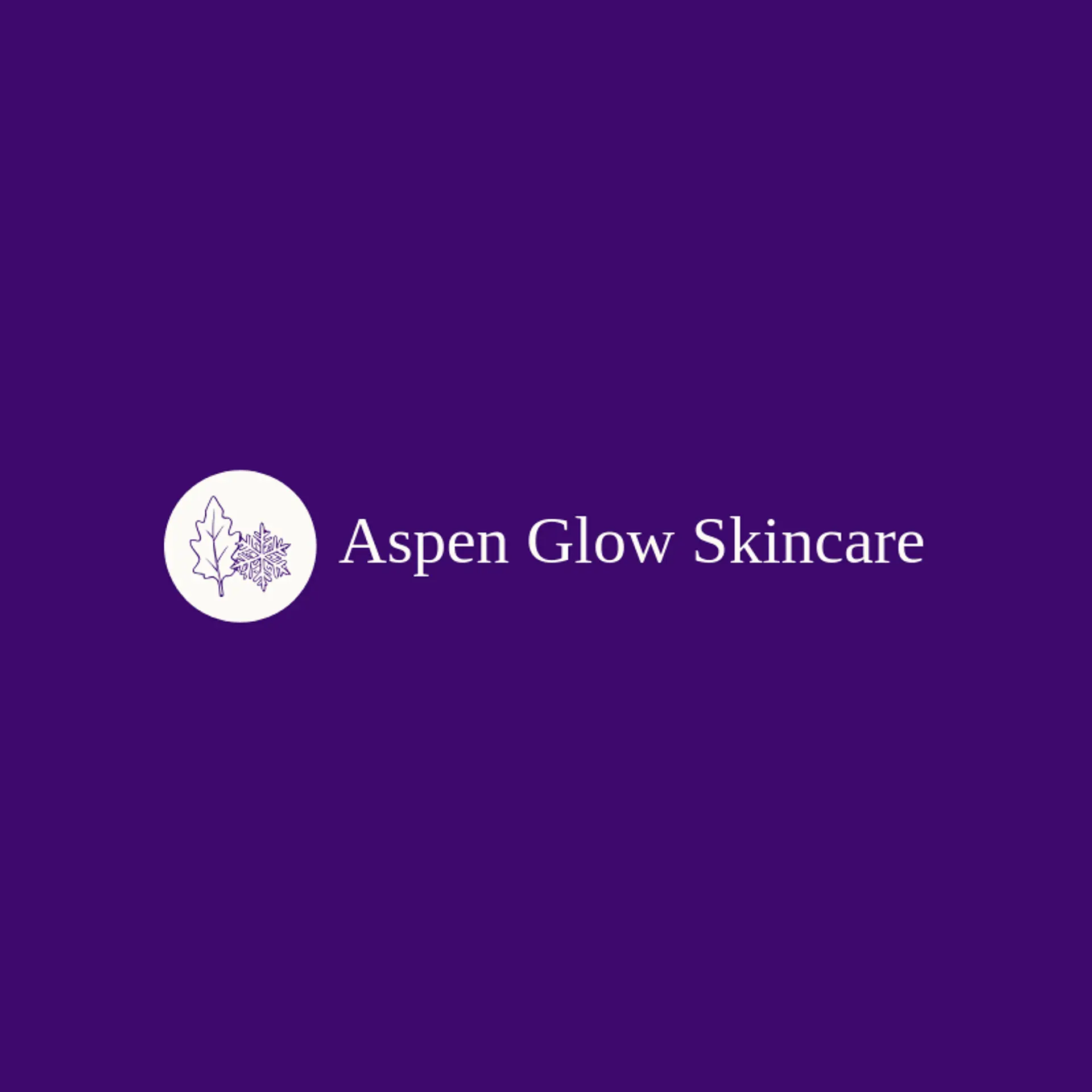 Aspen Glow Skincare logo for winter