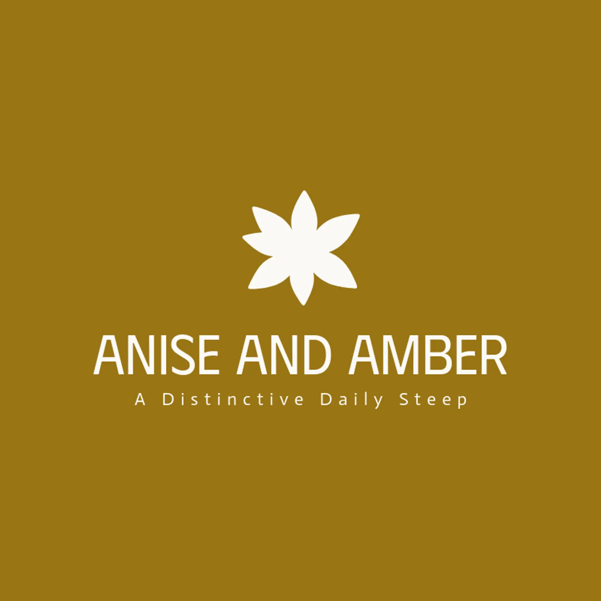 Anise And Amber logo for tea shop