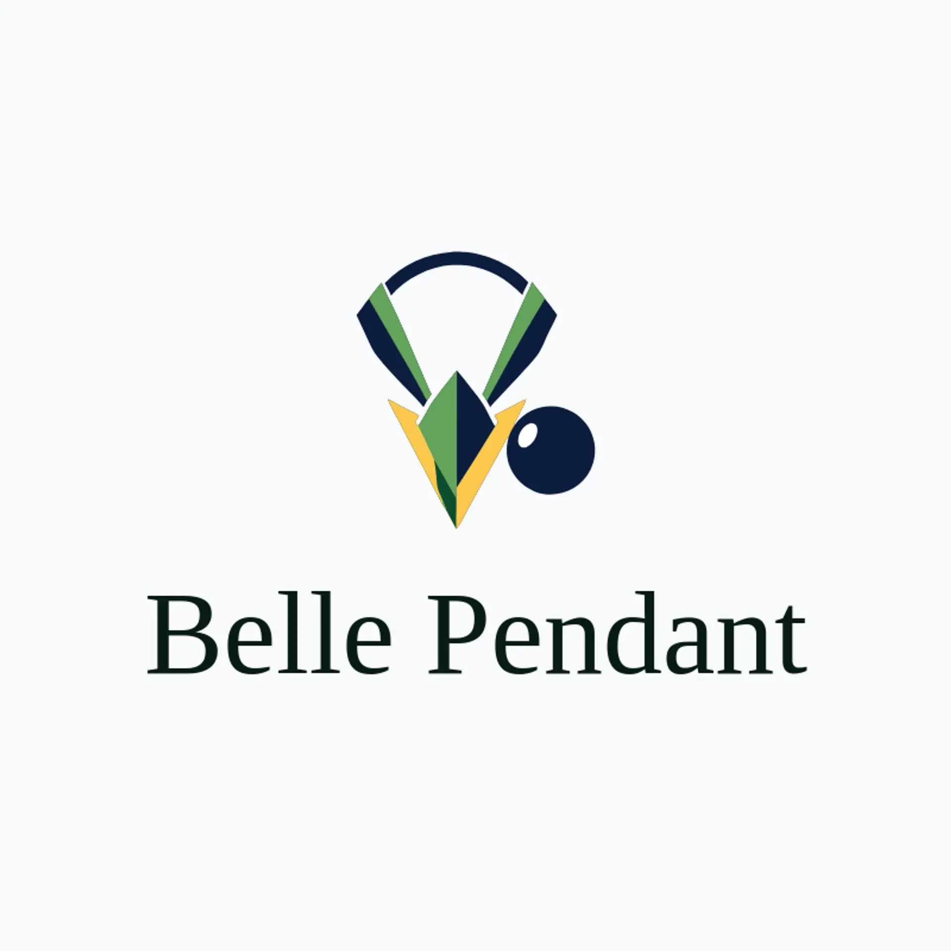 Belle Pendant logo for necklace