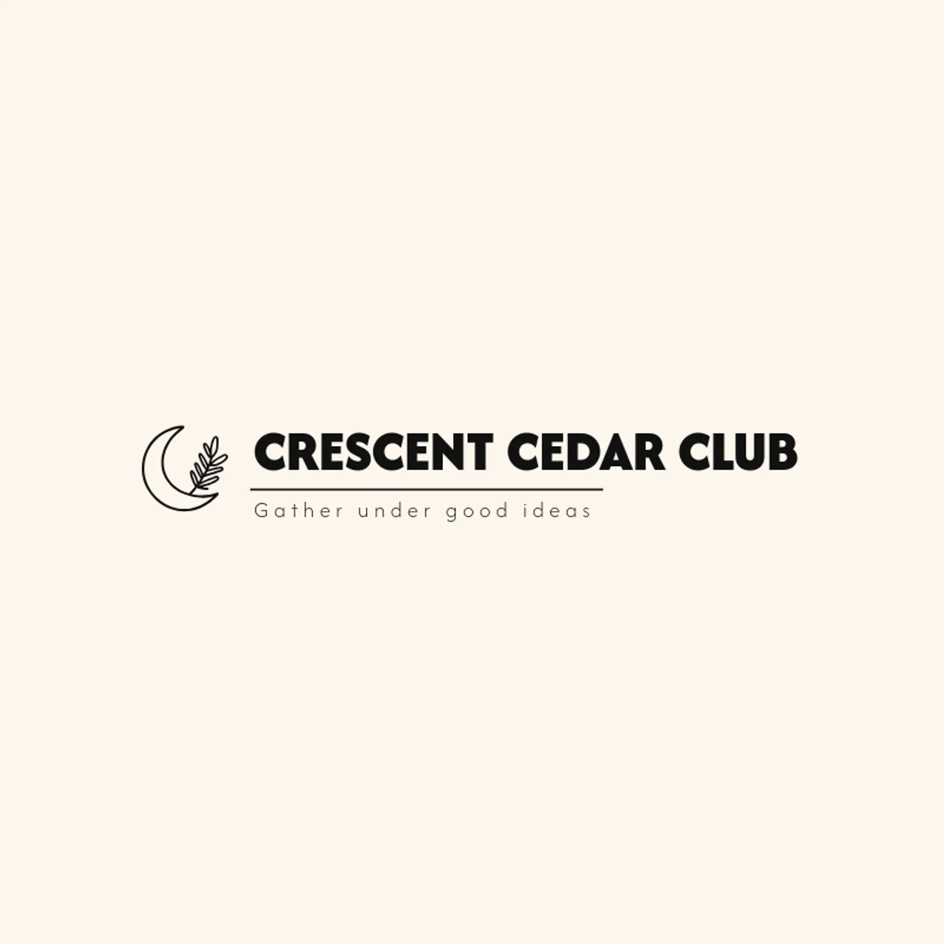 Crescent Cedar Club logo for arabic