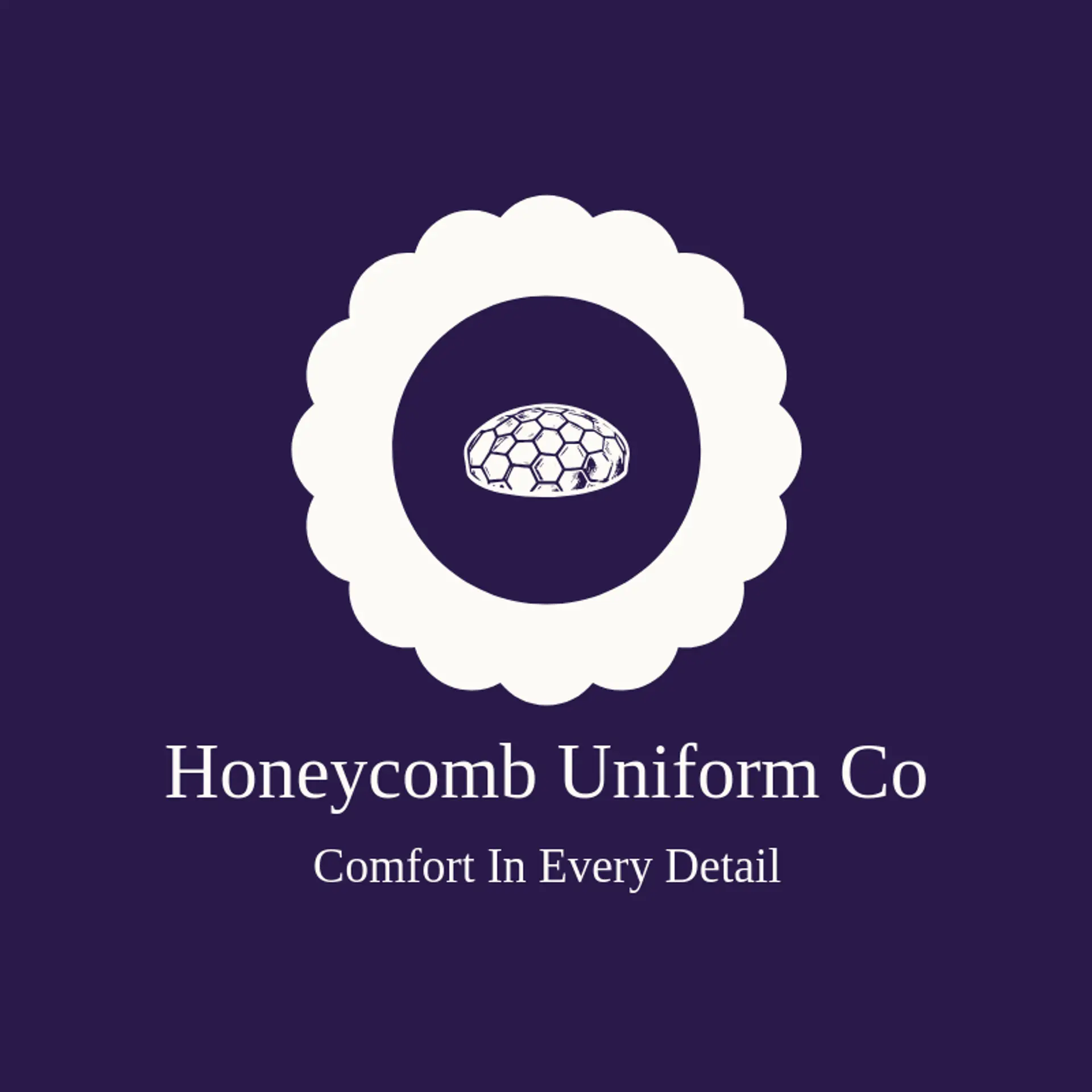 Honeycomb Uniform Co logo for scrub