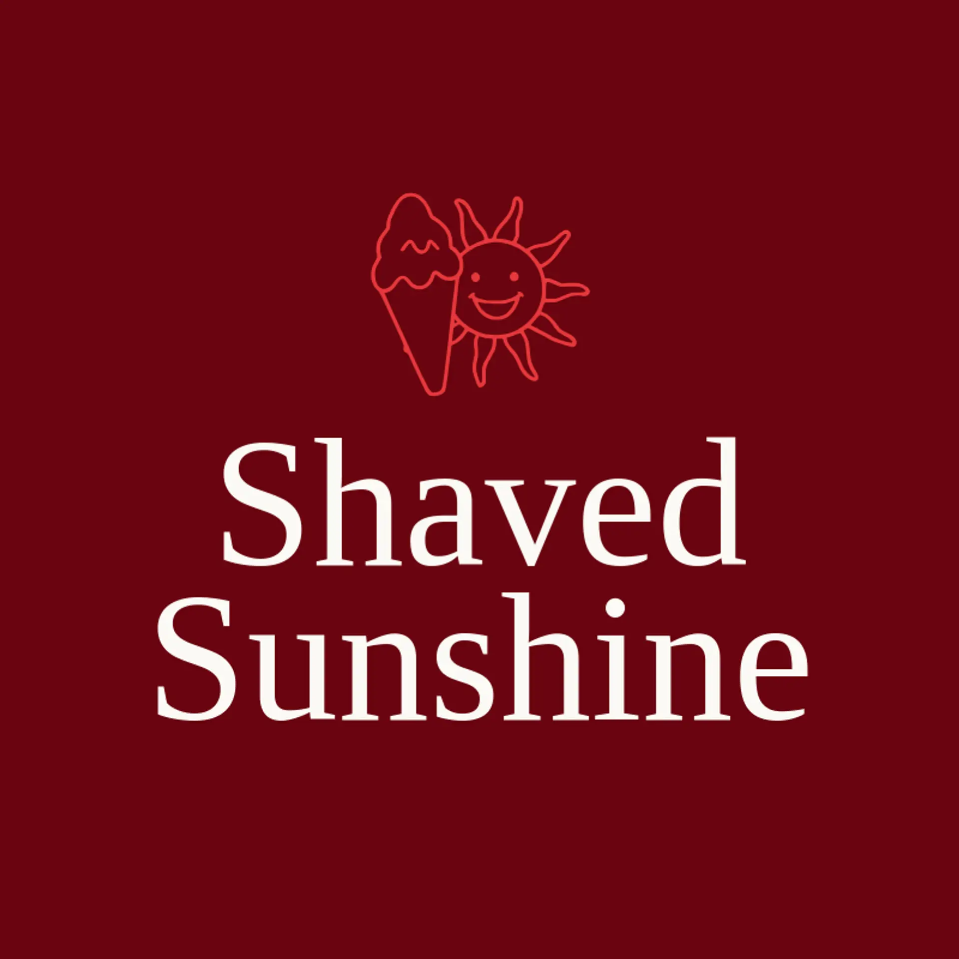 Shaved Sunshine logo for snow cone