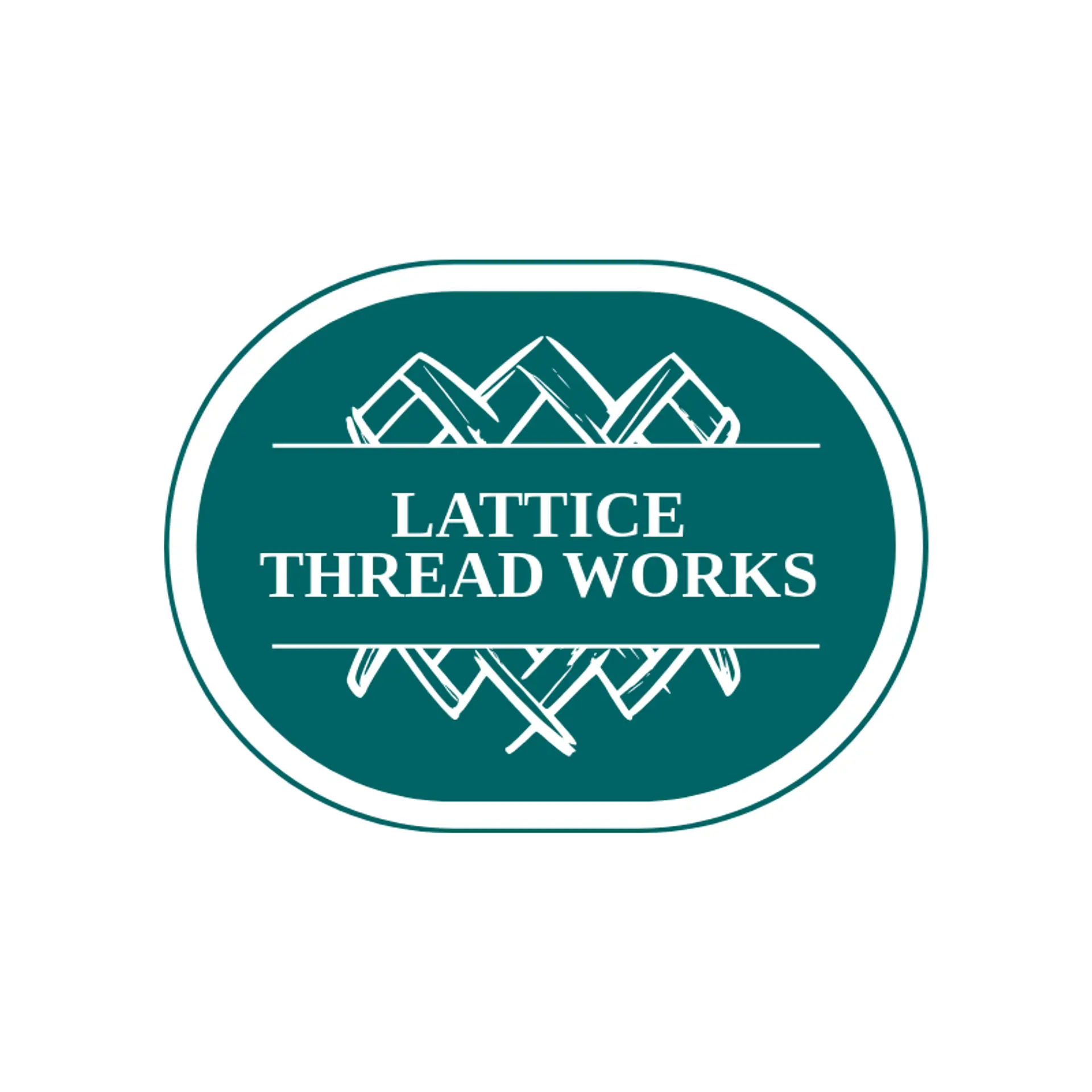 Lattice Thread Works logo for fabric