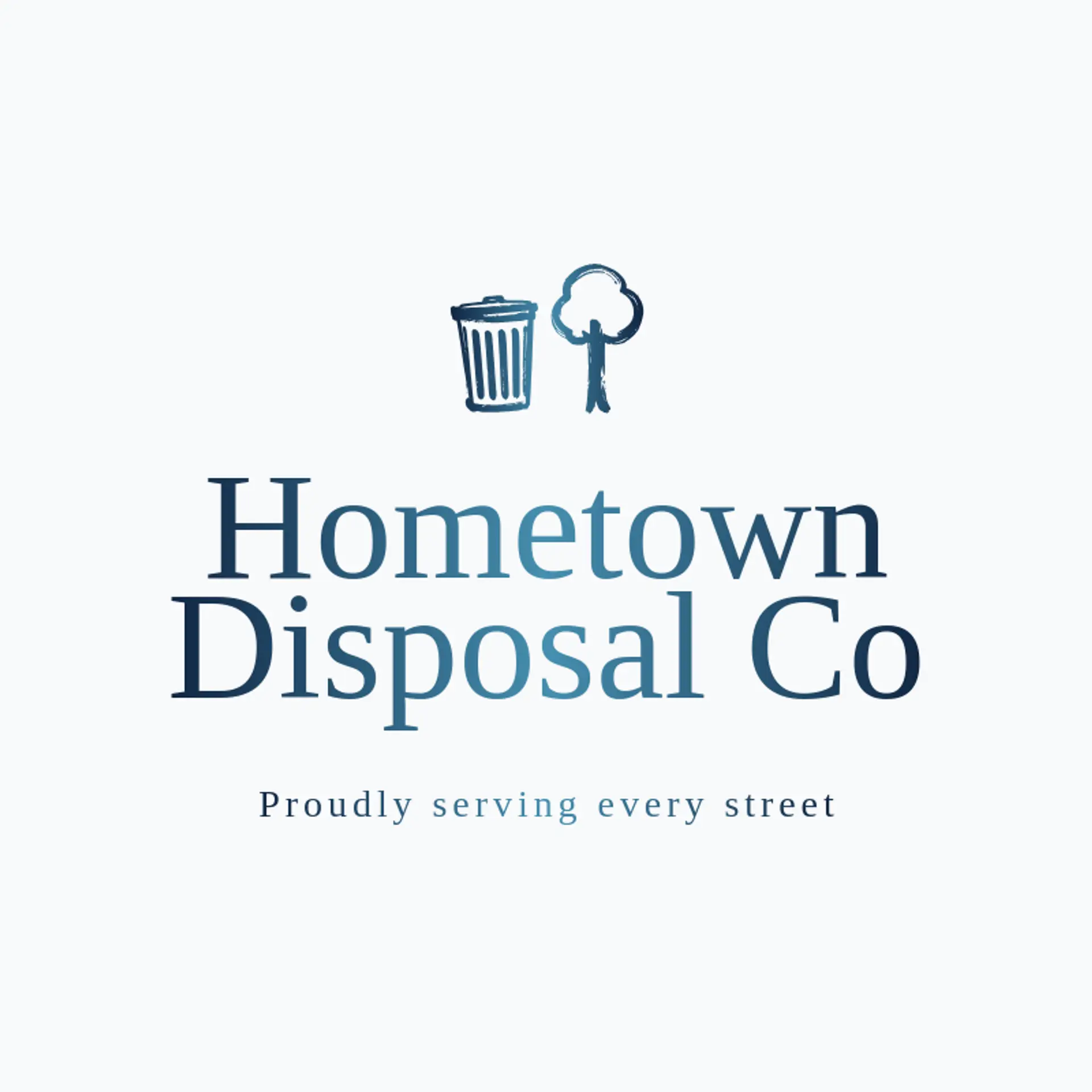 Hometown Disposal Co logo for trash