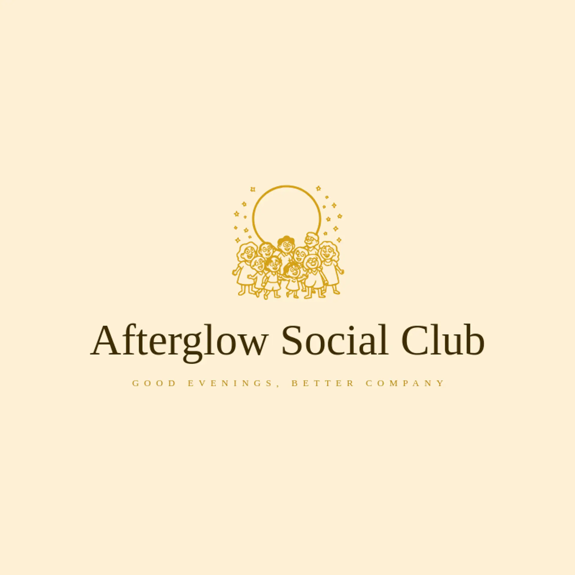 Afterglow Social Club logo for social club