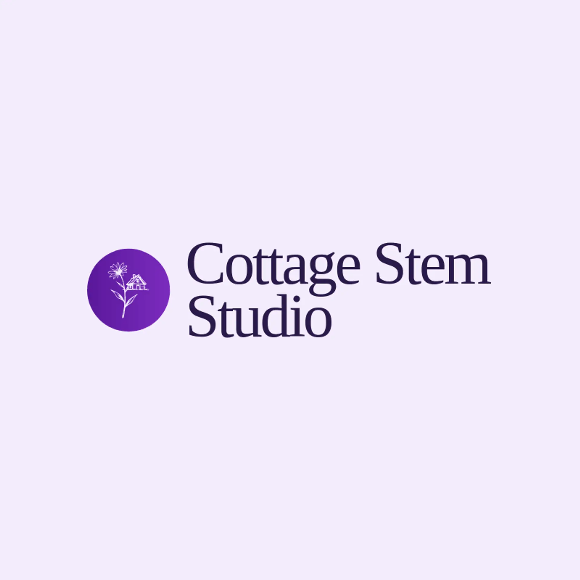 Cottage Stem Studio logo for wildflower