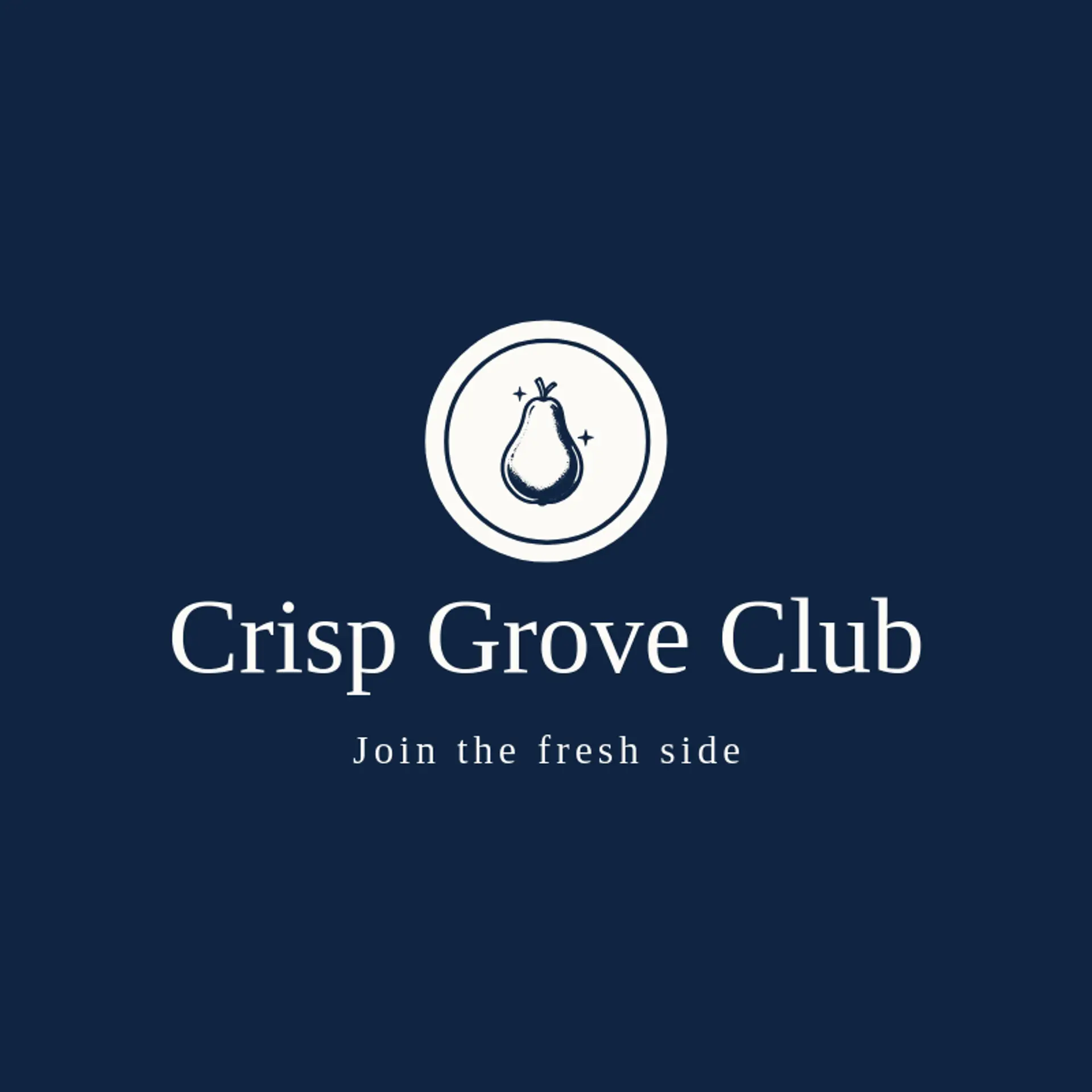Crisp Grove Club logo for pear