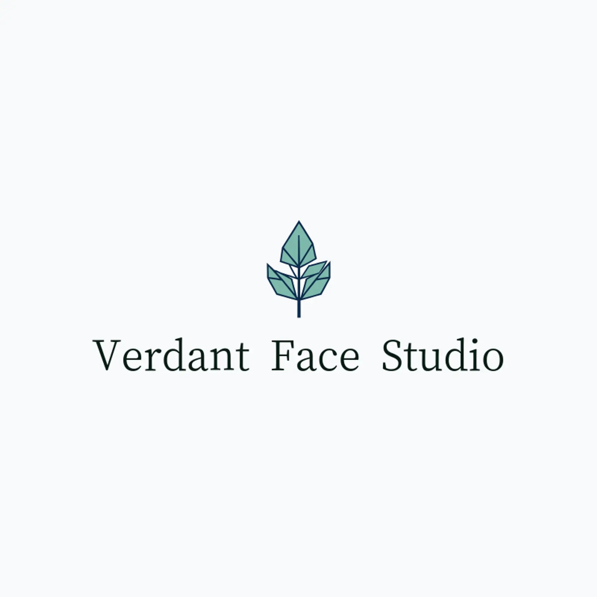 Verdant Face Studio logo for esthetician