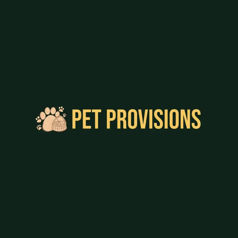 The pet business name Pet Provisions as a branded logo with a color icon