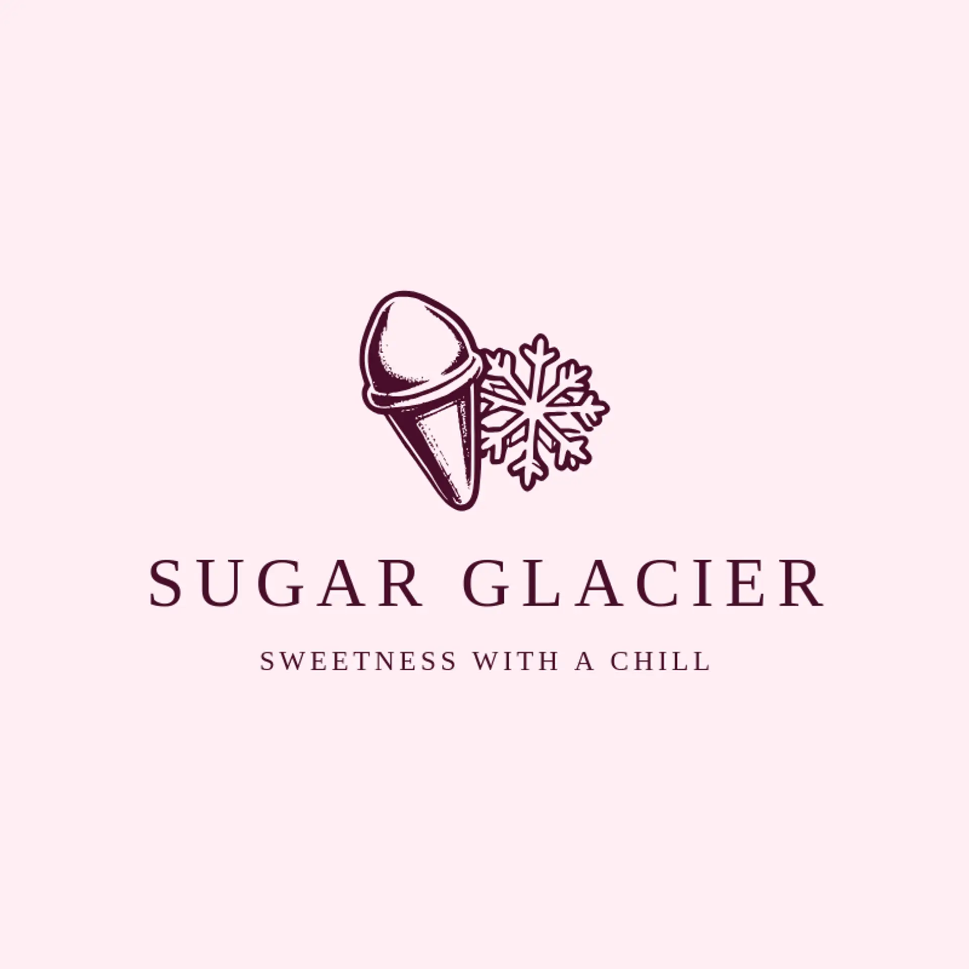 Sugar Glacier logo for snow cone