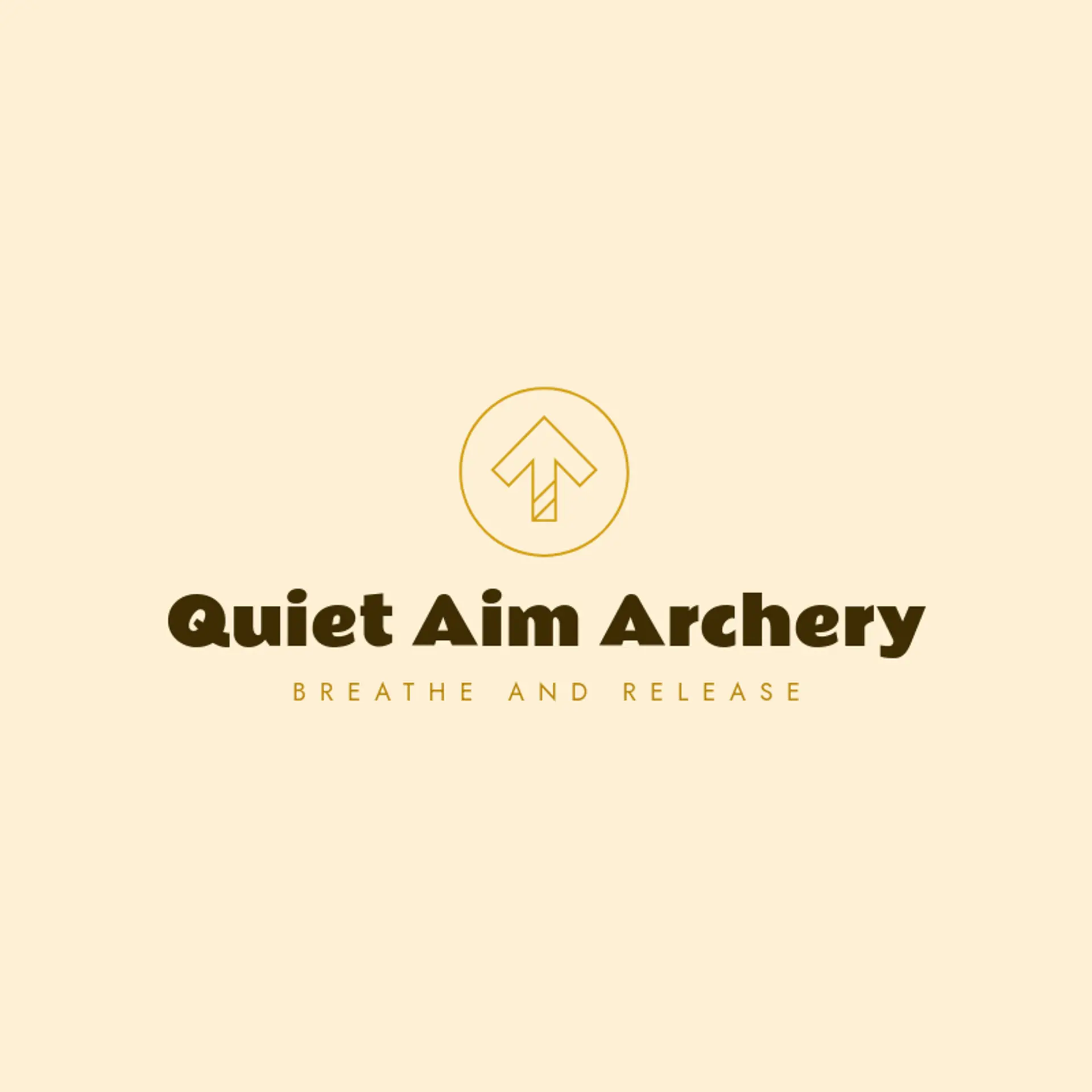 Quiet Aim Archery logo for archer