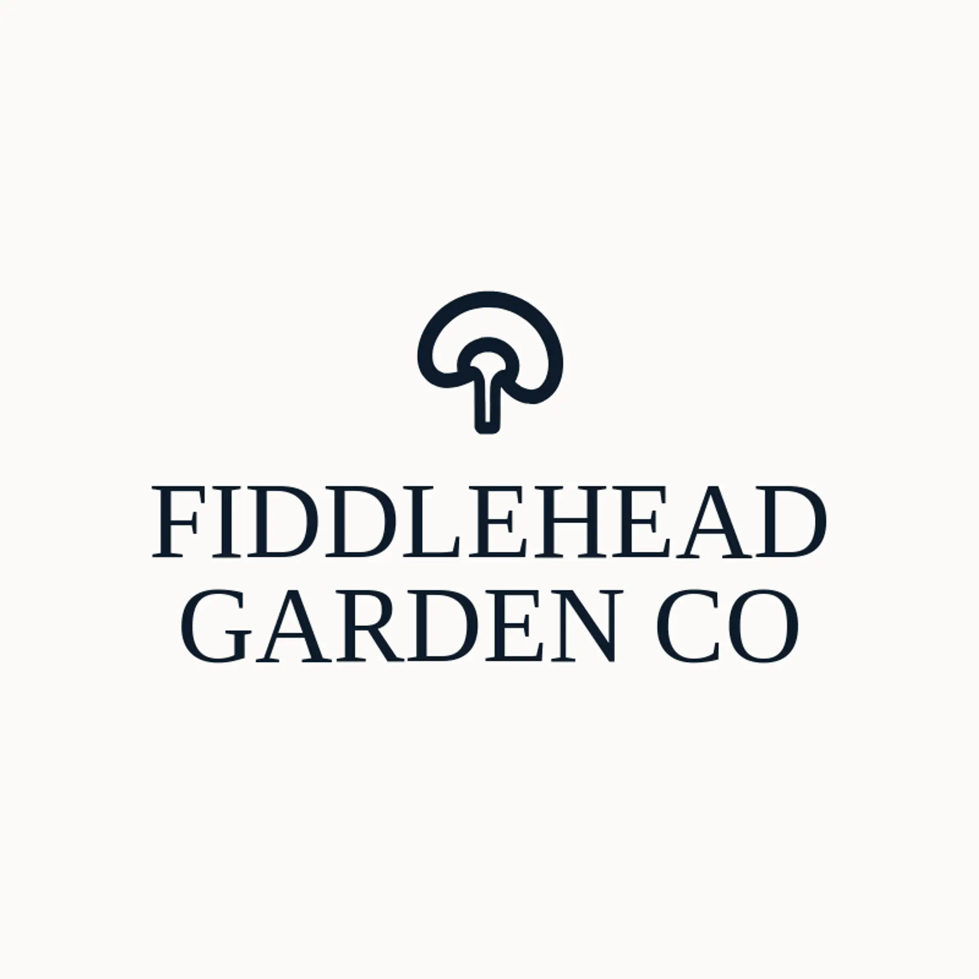 Fiddlehead Garden Co logo for fern