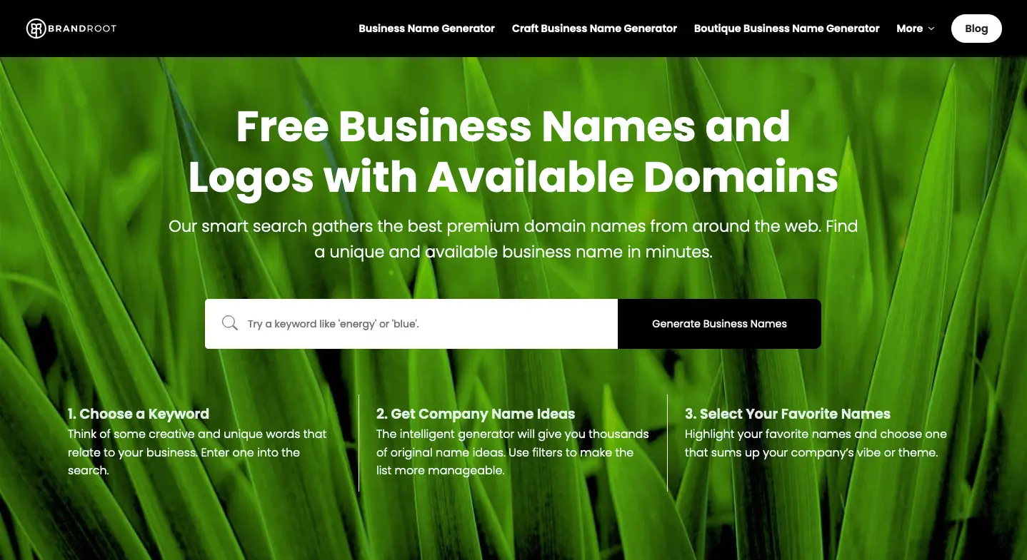 Brandroot business name generator