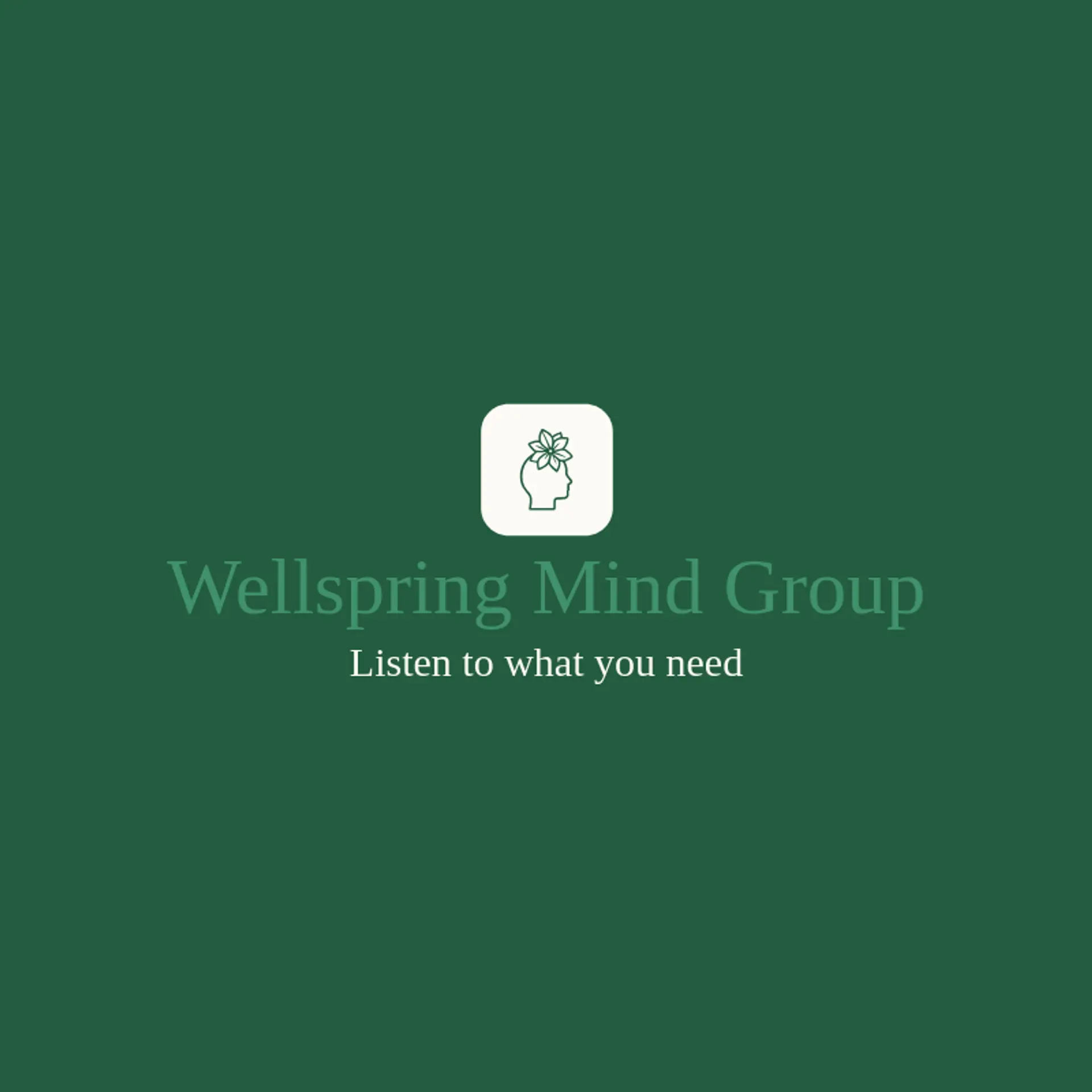 Wellspring Mind Group logo for psychologist
