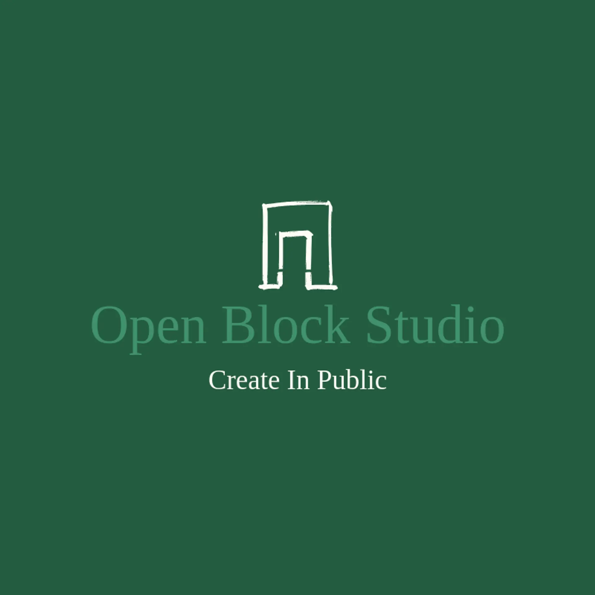 Open Block Studio logo for street