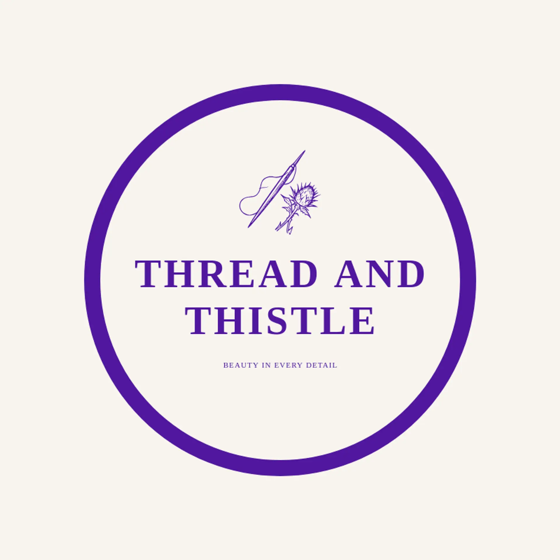 Thread and Thistle logo for stitching