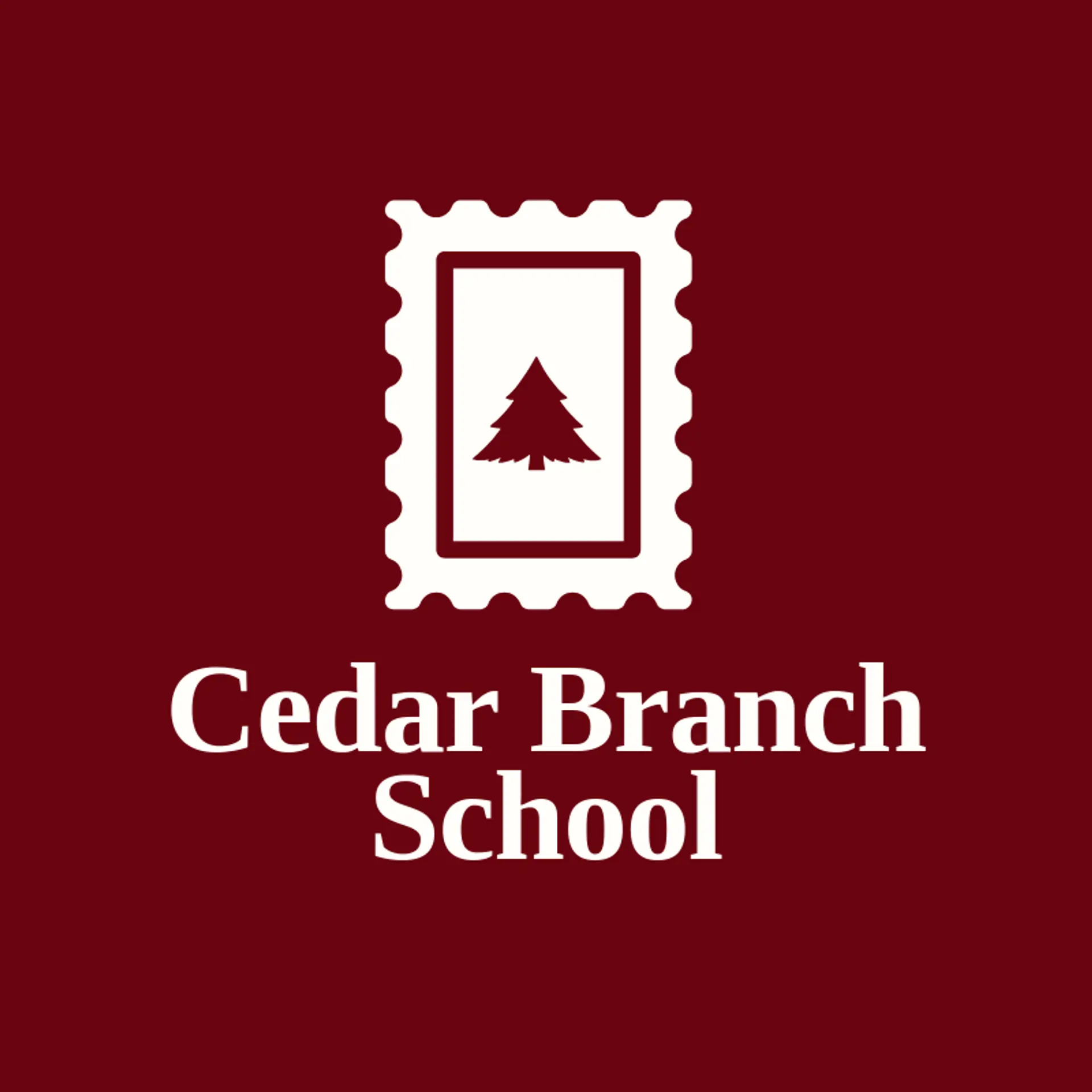 Cedar Branch School logo for native american