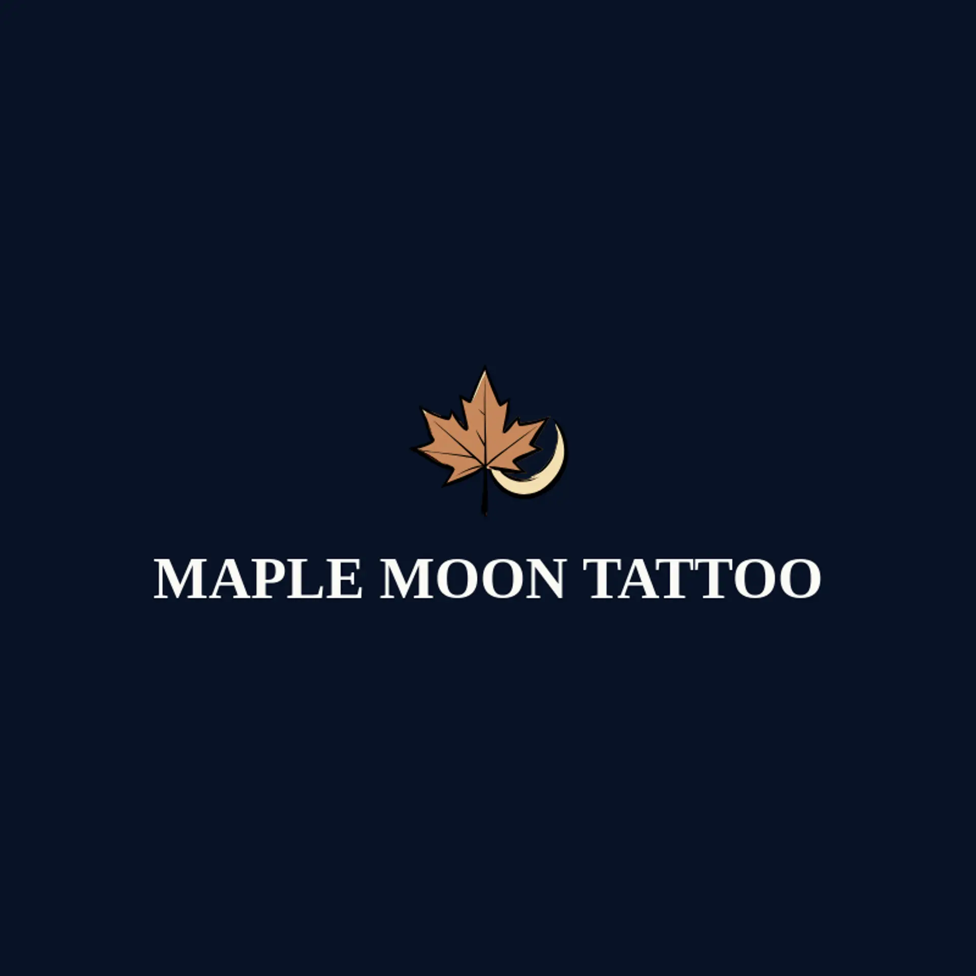 Maple Moon Tattoo logo for tattoo shop