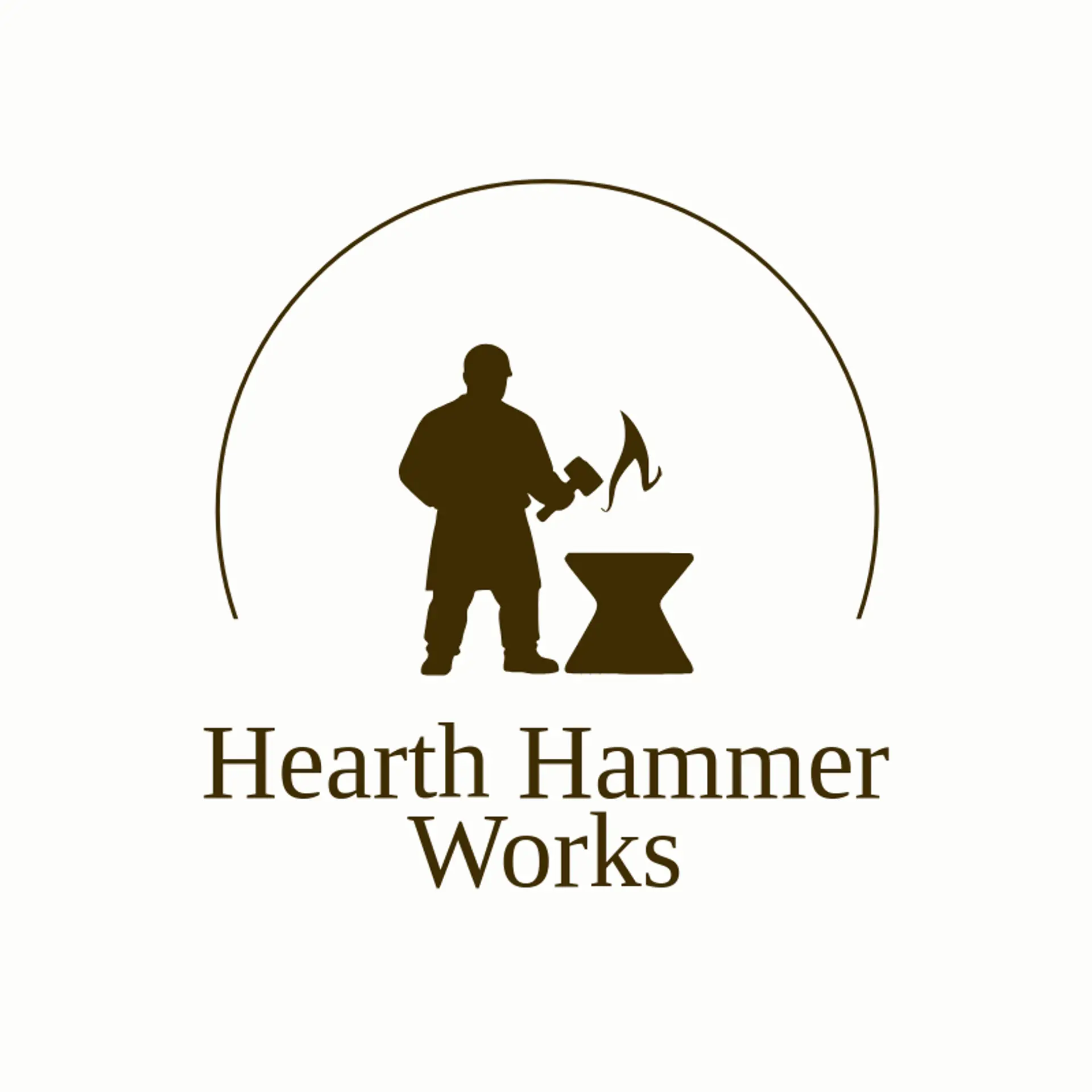 Hearth Hammer Works logo for blacksmith