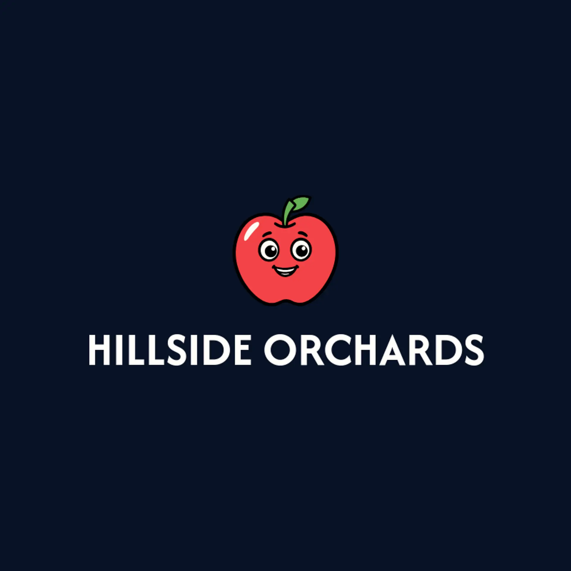 Hillside Orchards logo for apple