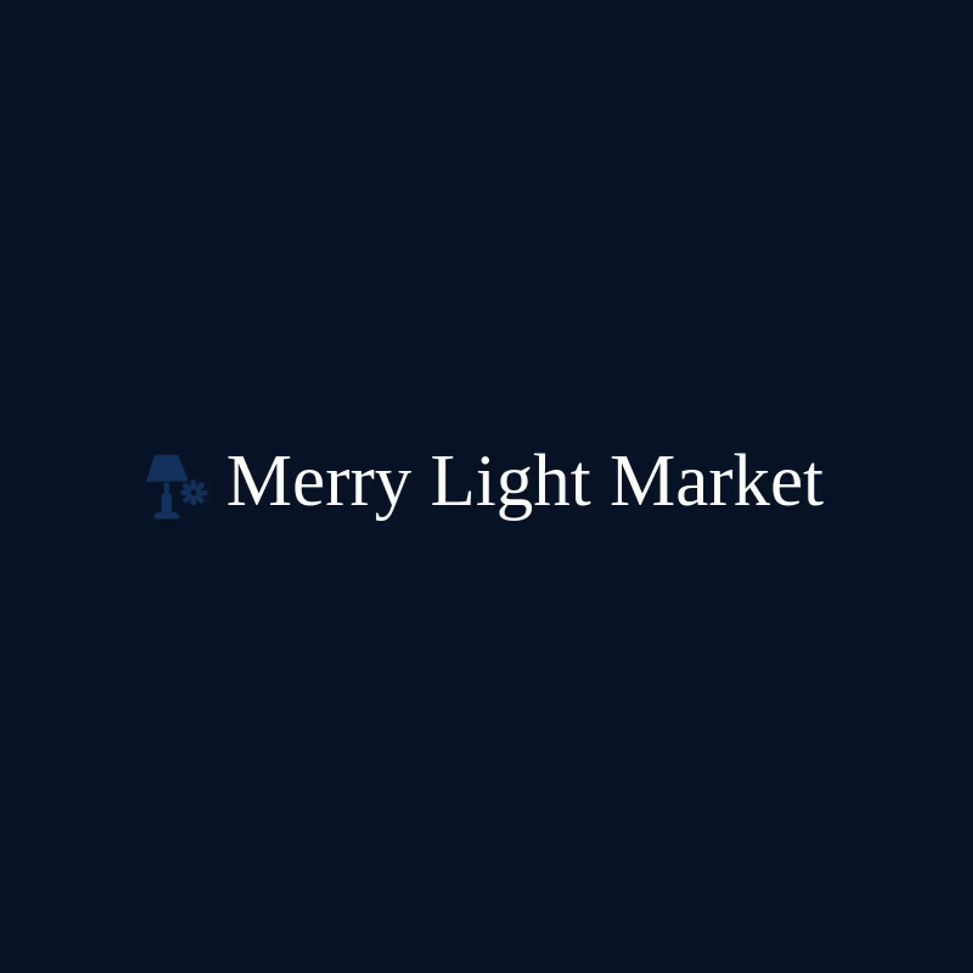 Merry Light Market logo for lamp