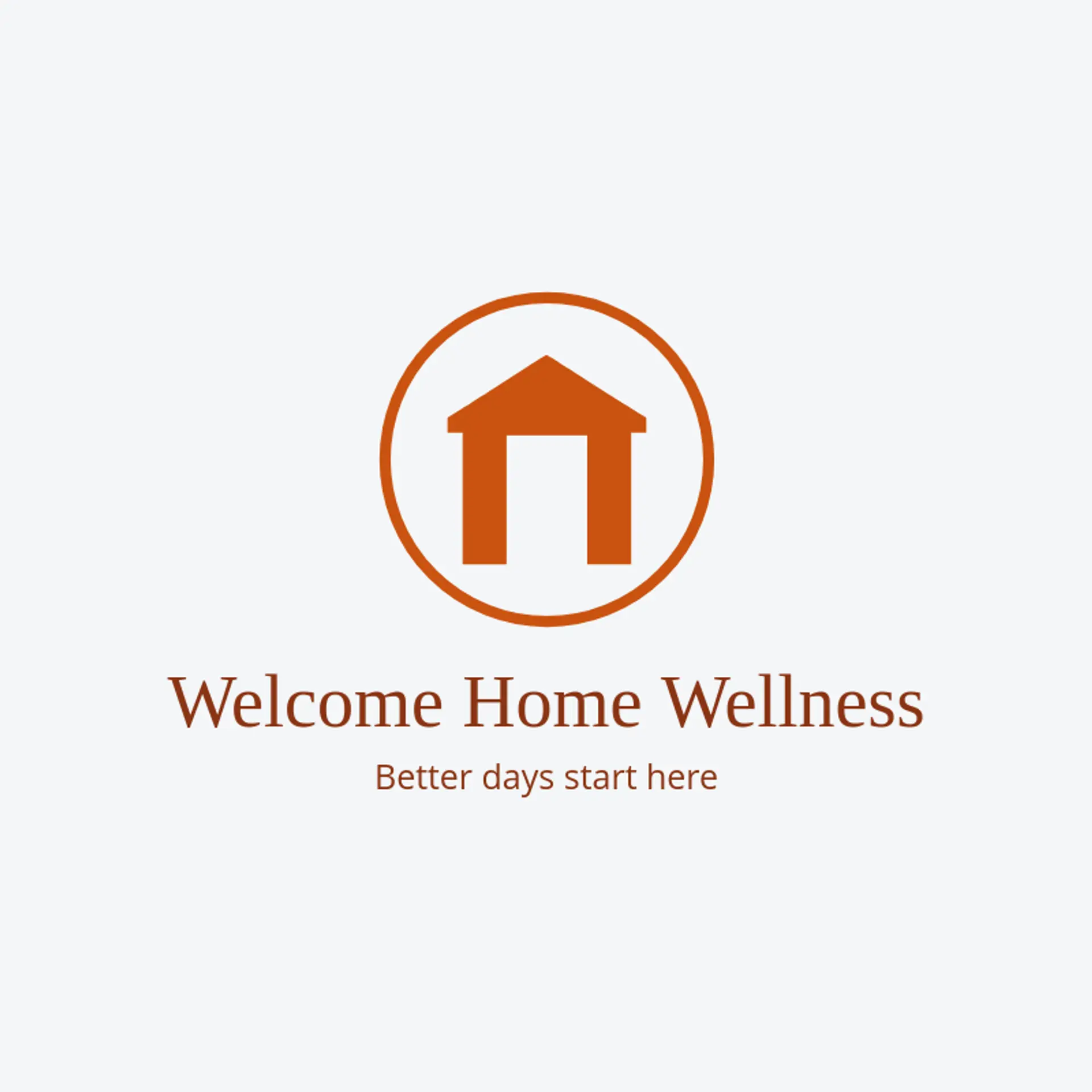 Welcome Home Wellness logo for home care