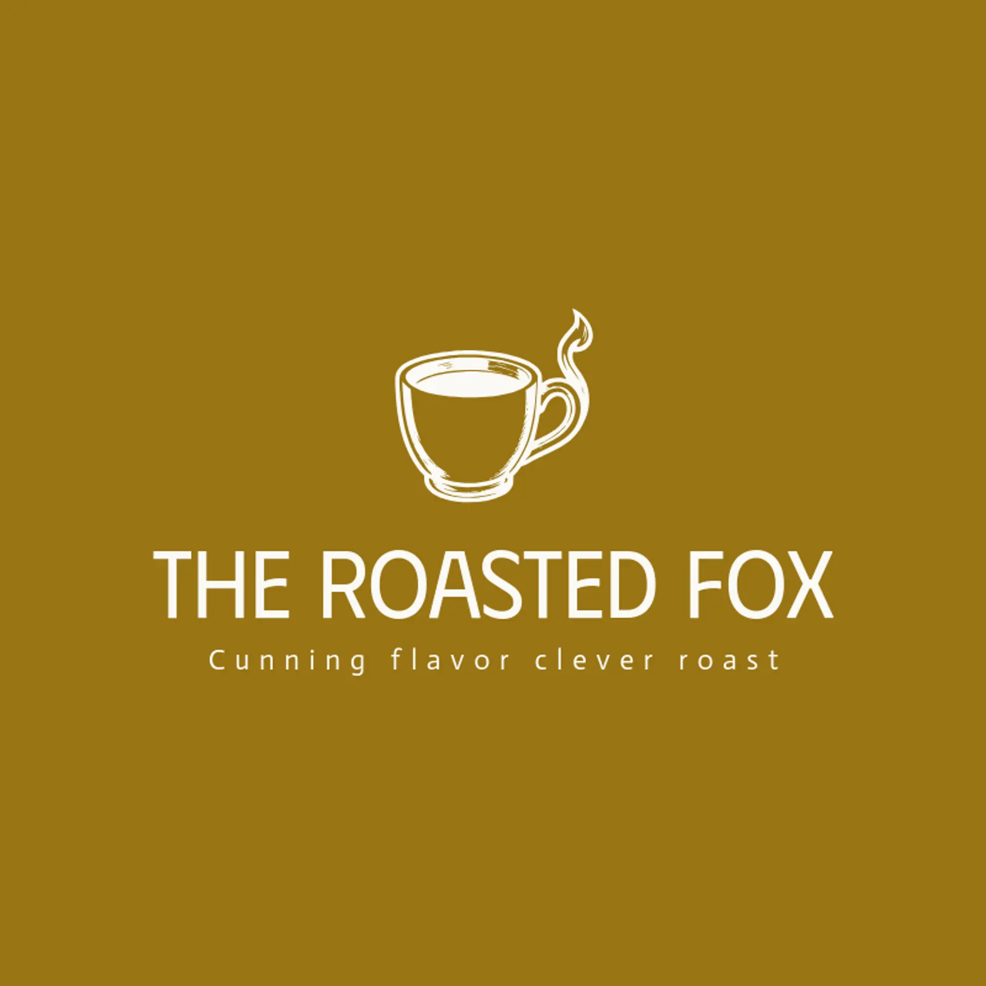 The Roasted Fox logo for coffee