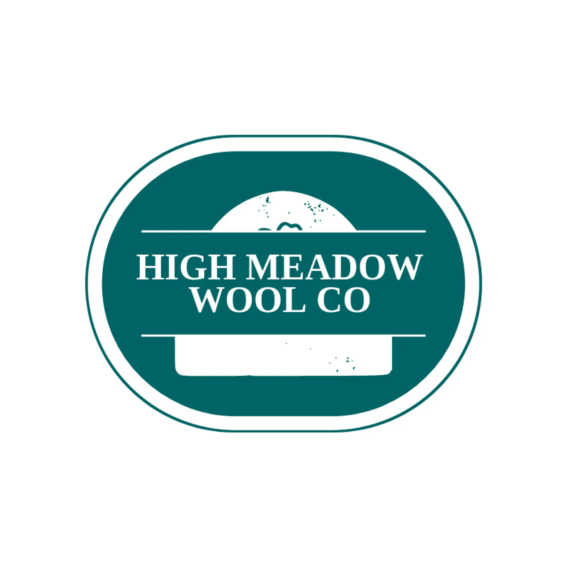 High Meadow Wool Co logo for beanie