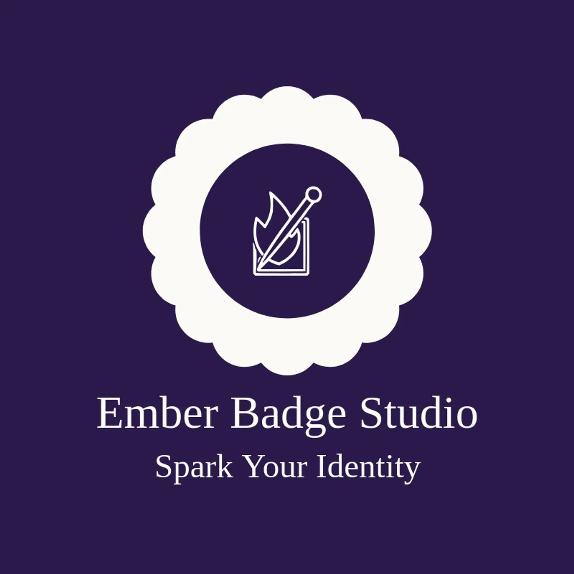Ember Badge Studio logo for patch