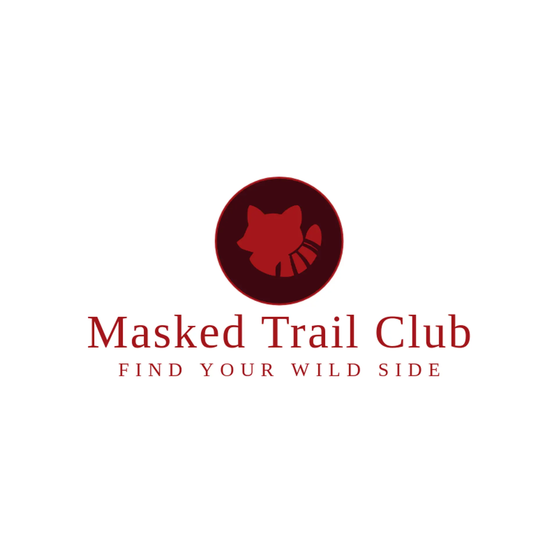 Masked Trail Club logo for raccoon