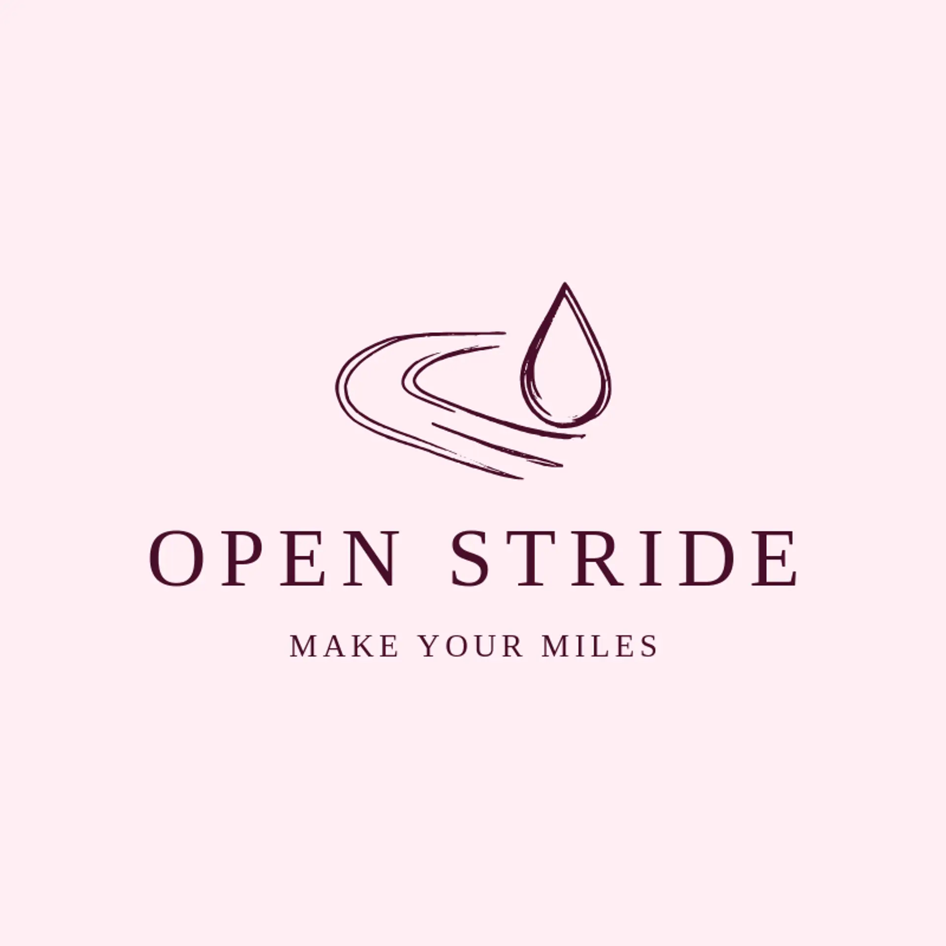 Open Stride logo for running