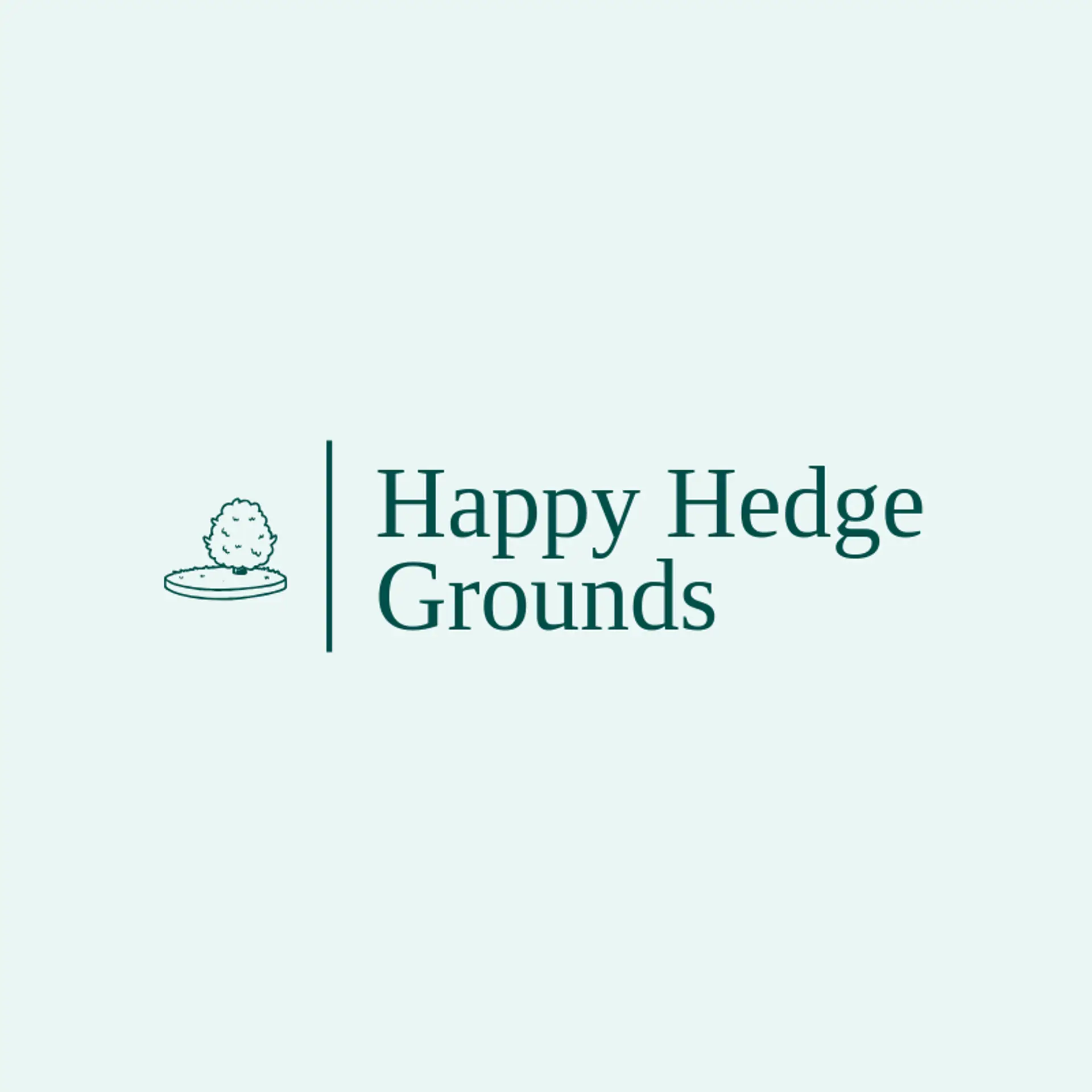 Happy Hedge Grounds logo for lawn service