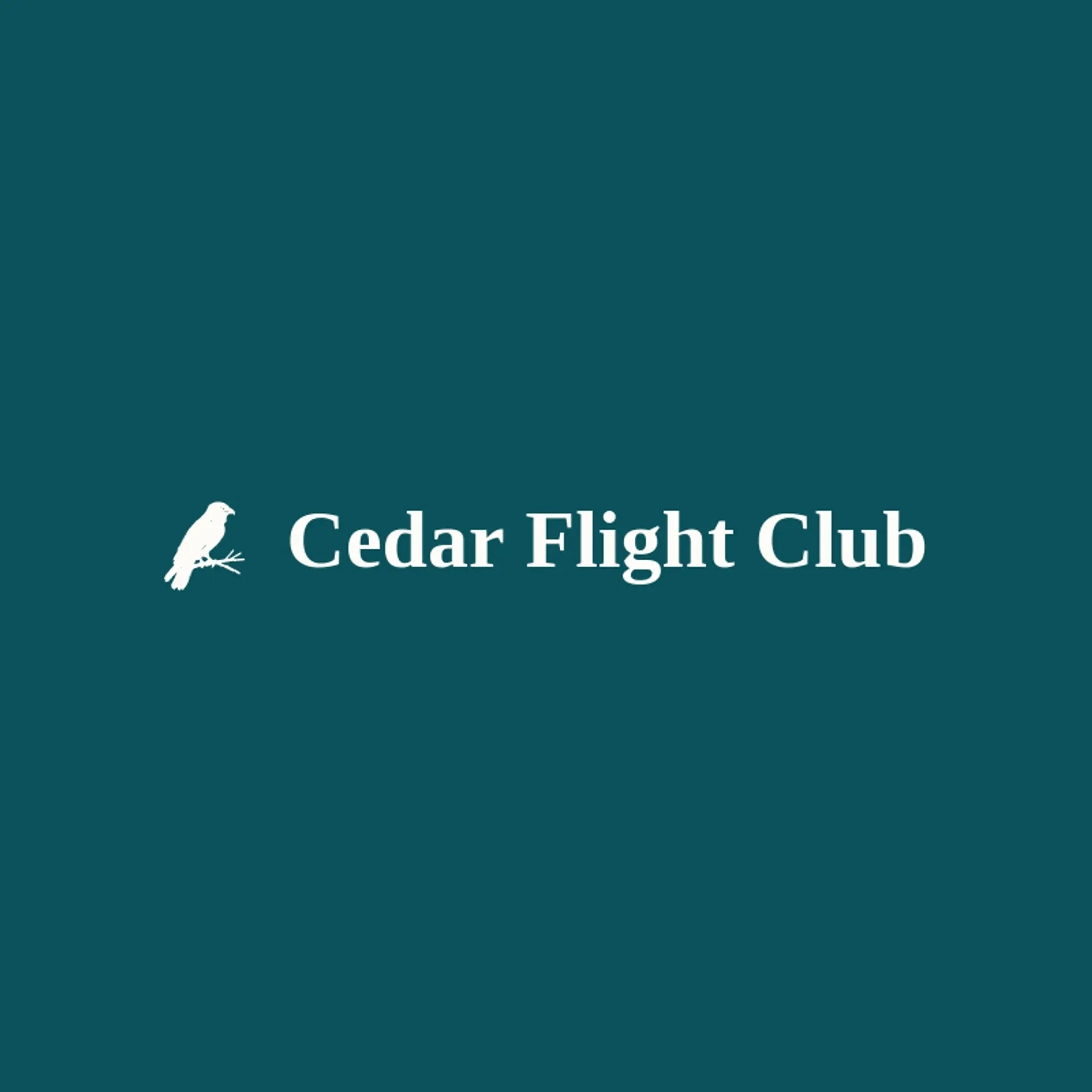 Cedar Flight Club logo for hawk