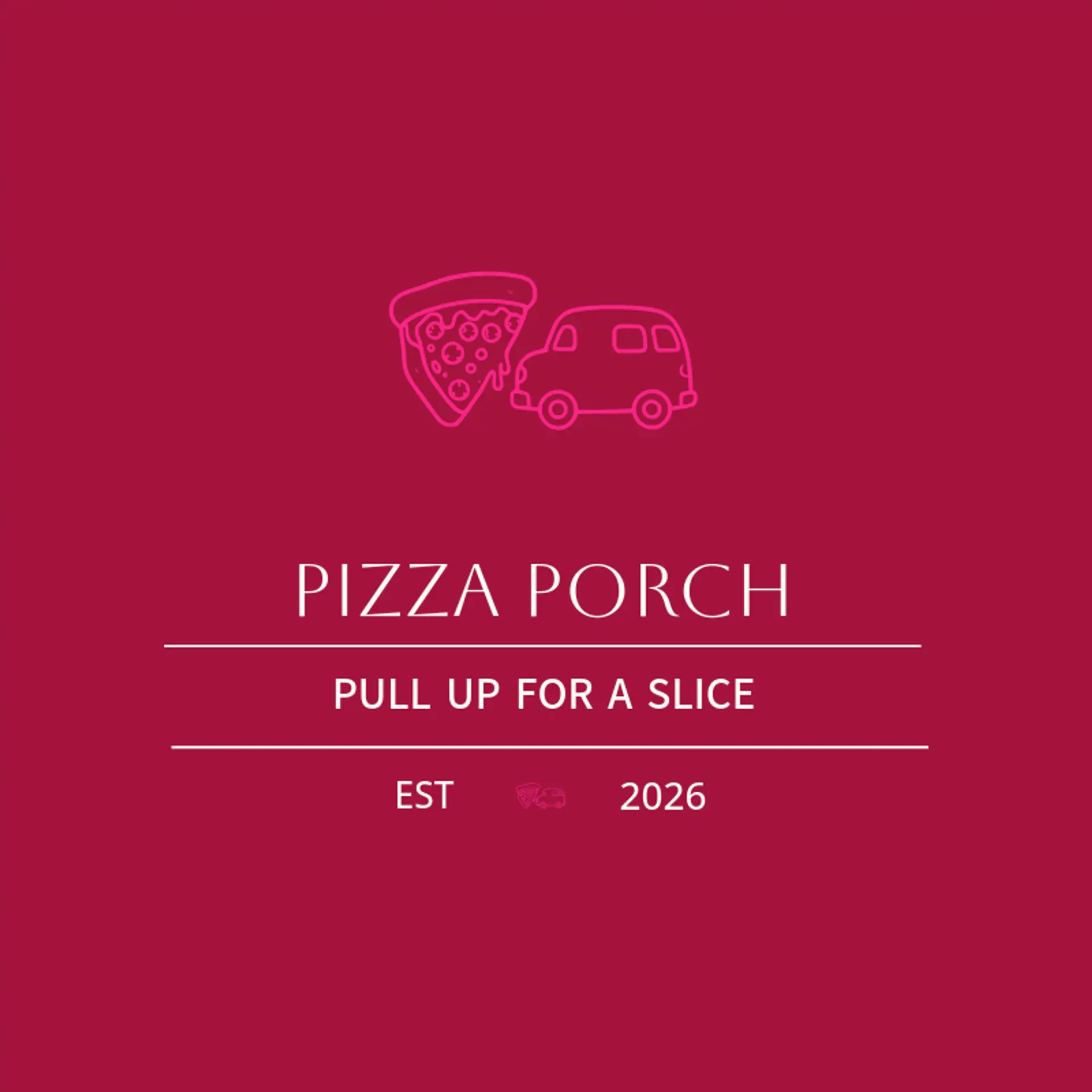 Pizza Porch logo for food truck