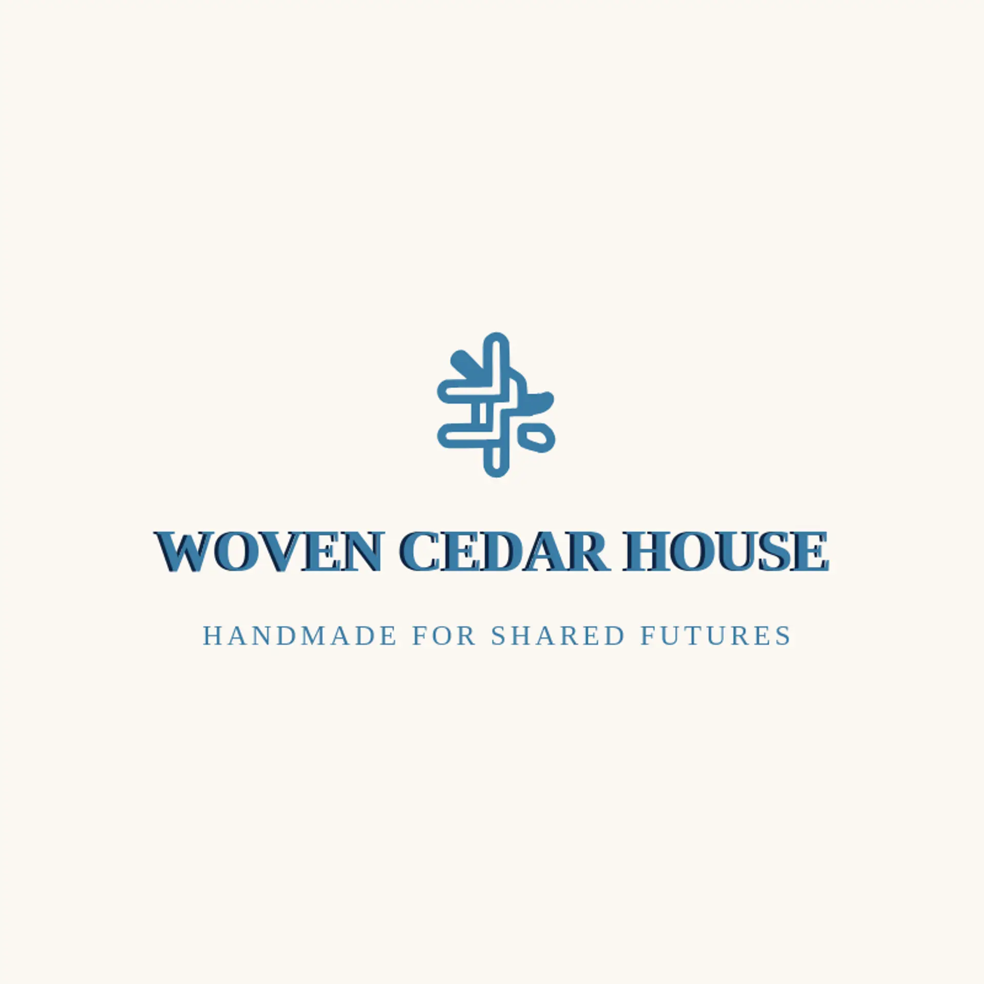 Woven Cedar House logo for native american