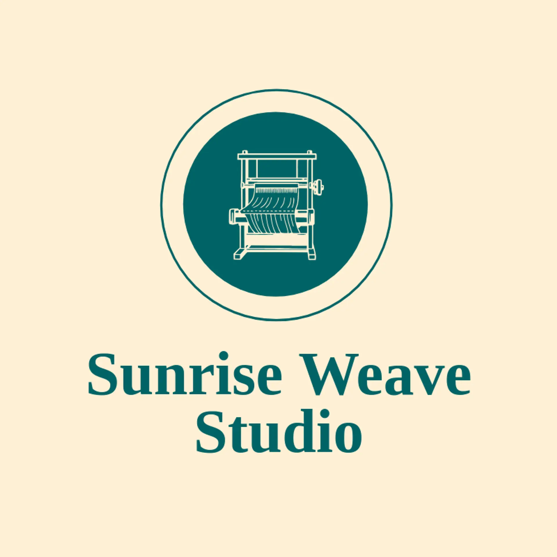 Sunrise Weave Studio logo for loom