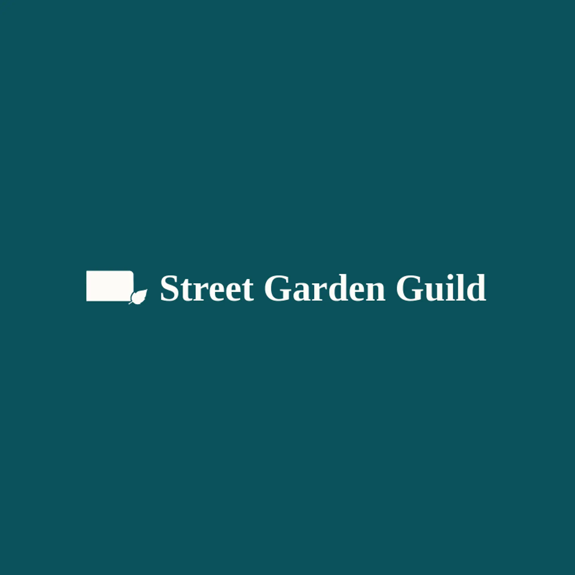 Street Garden Guild logo for street