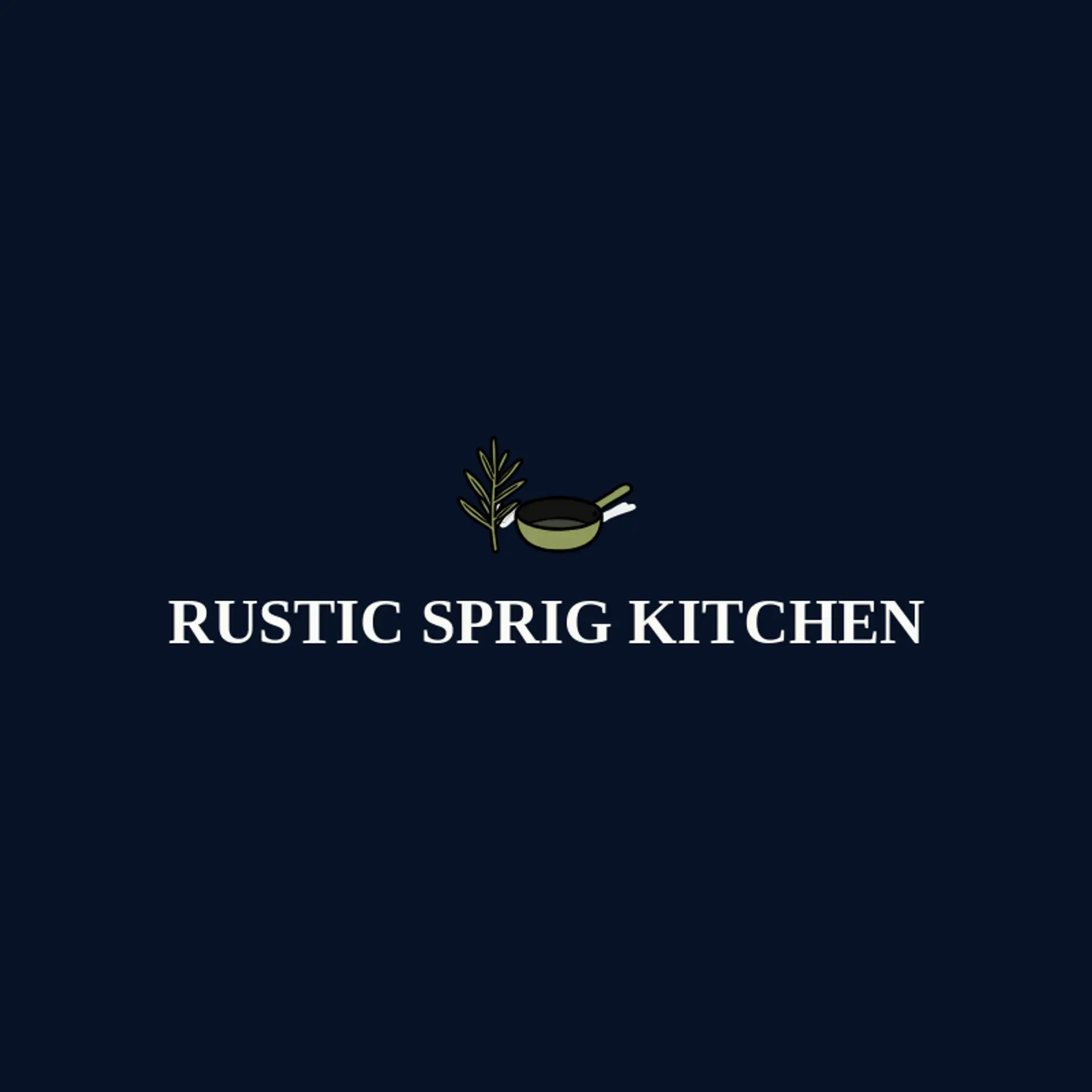 Rustic Sprig Kitchen logo for culinary